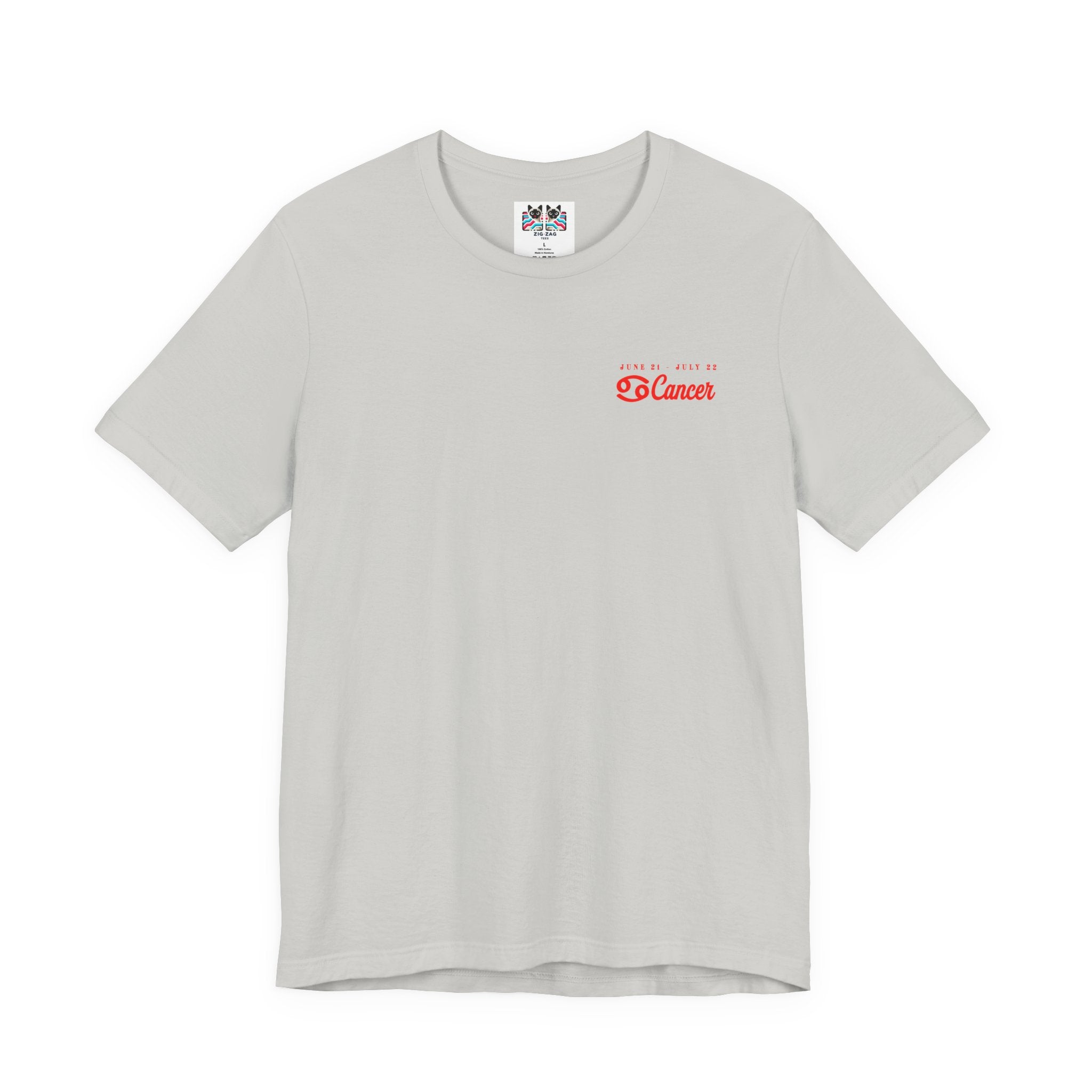 Cancer Zodiac T-Shirt – Crab with Astrological Wheel and Water Element