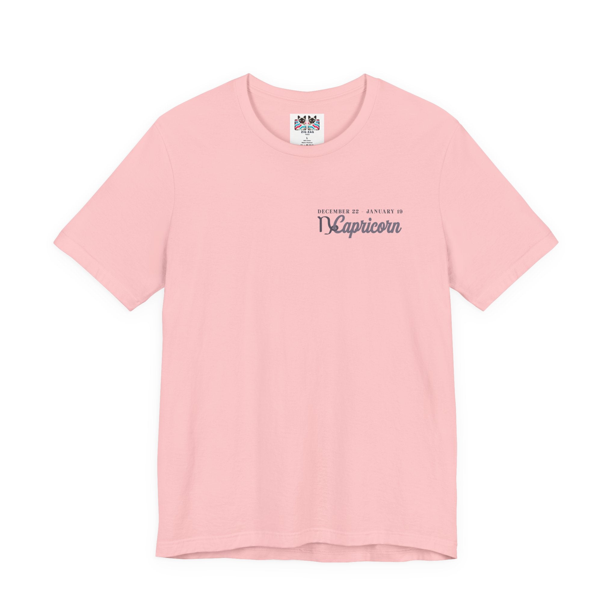 Capricorn Zodiac T-Shirt – Climbing Higher One Step At A Time Astrological wheel