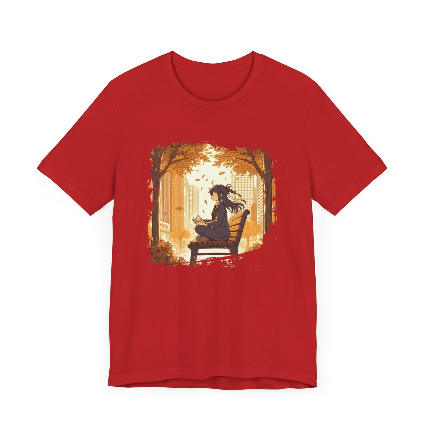 Urban Nature Meditating Girl Peace in the City T-Shirt