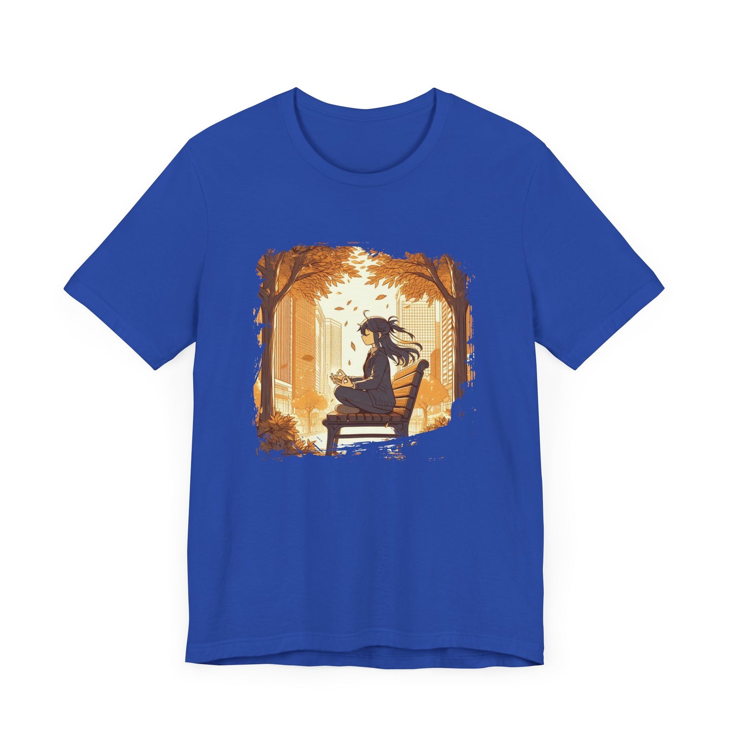 Urban Nature Meditating Girl Peace in the City T-Shirt