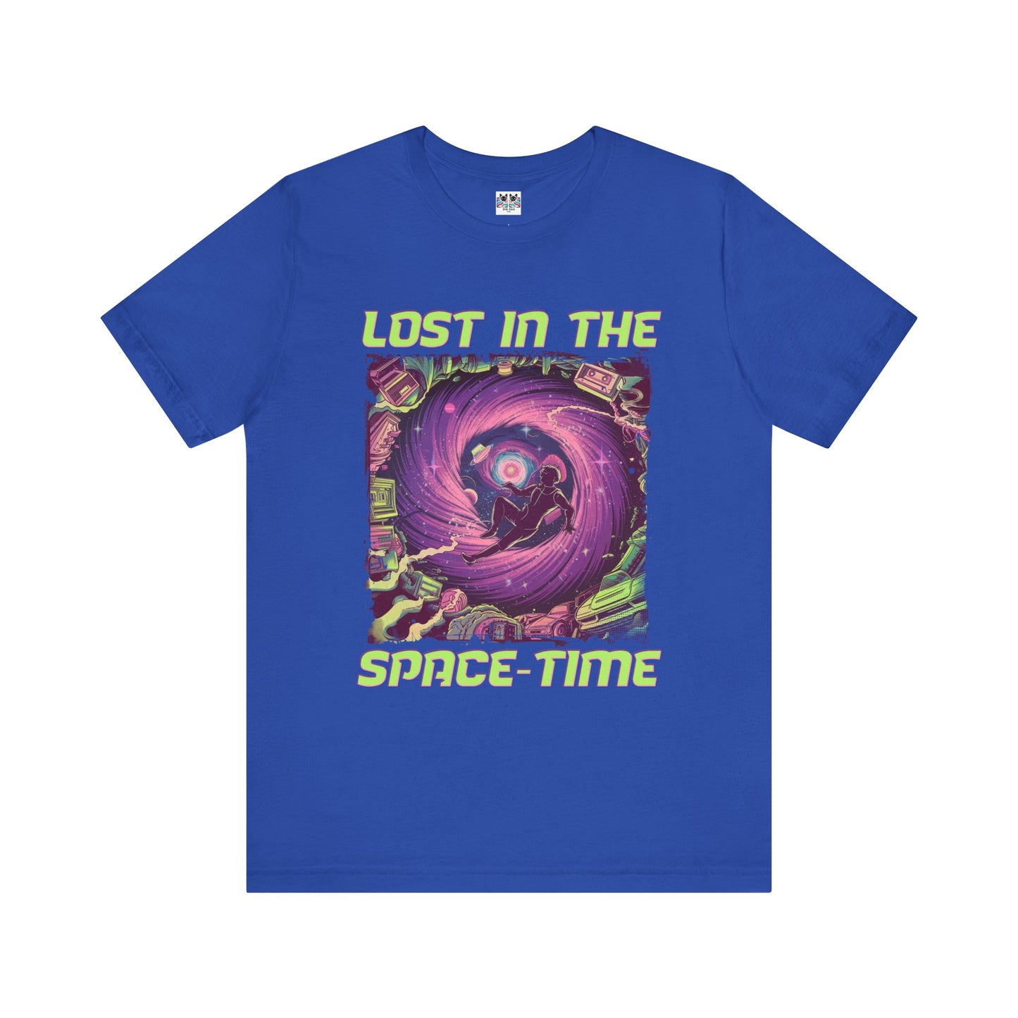 Lost in the Space Time Psychedelic Galaxy Spiral T-Shirt