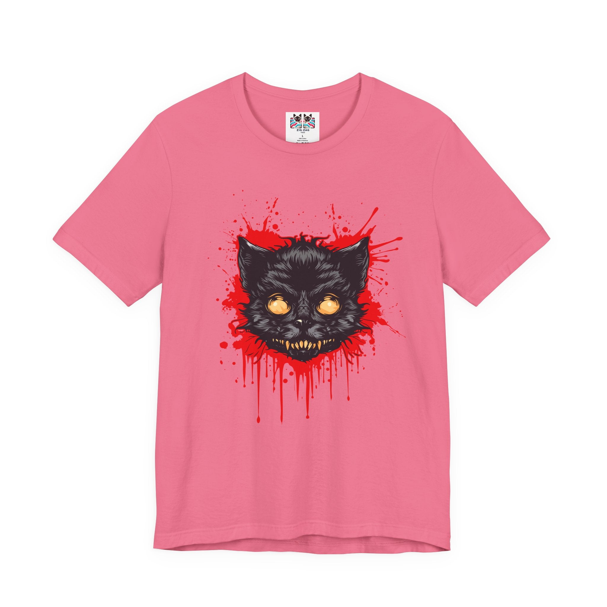 Haunted Zombie Cat Horror House T-Shirt