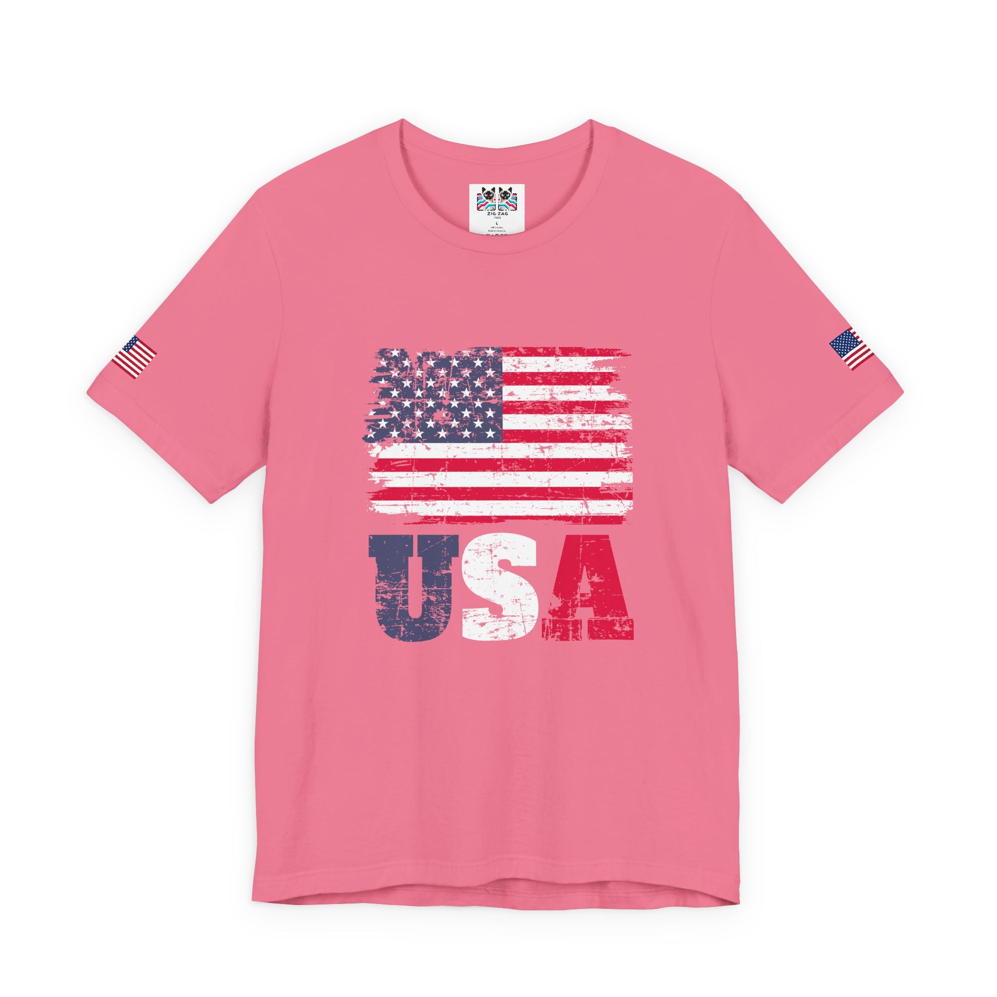 USA Flag T-Shirt – Vintage American Flag Patriotic Graphic Tee