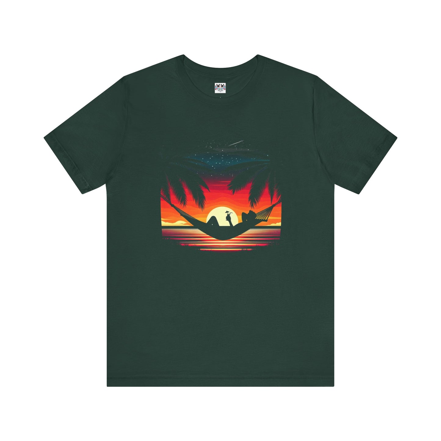 Sunset State of Mind - Tropical Hammock Chill Vibes T-Shirt