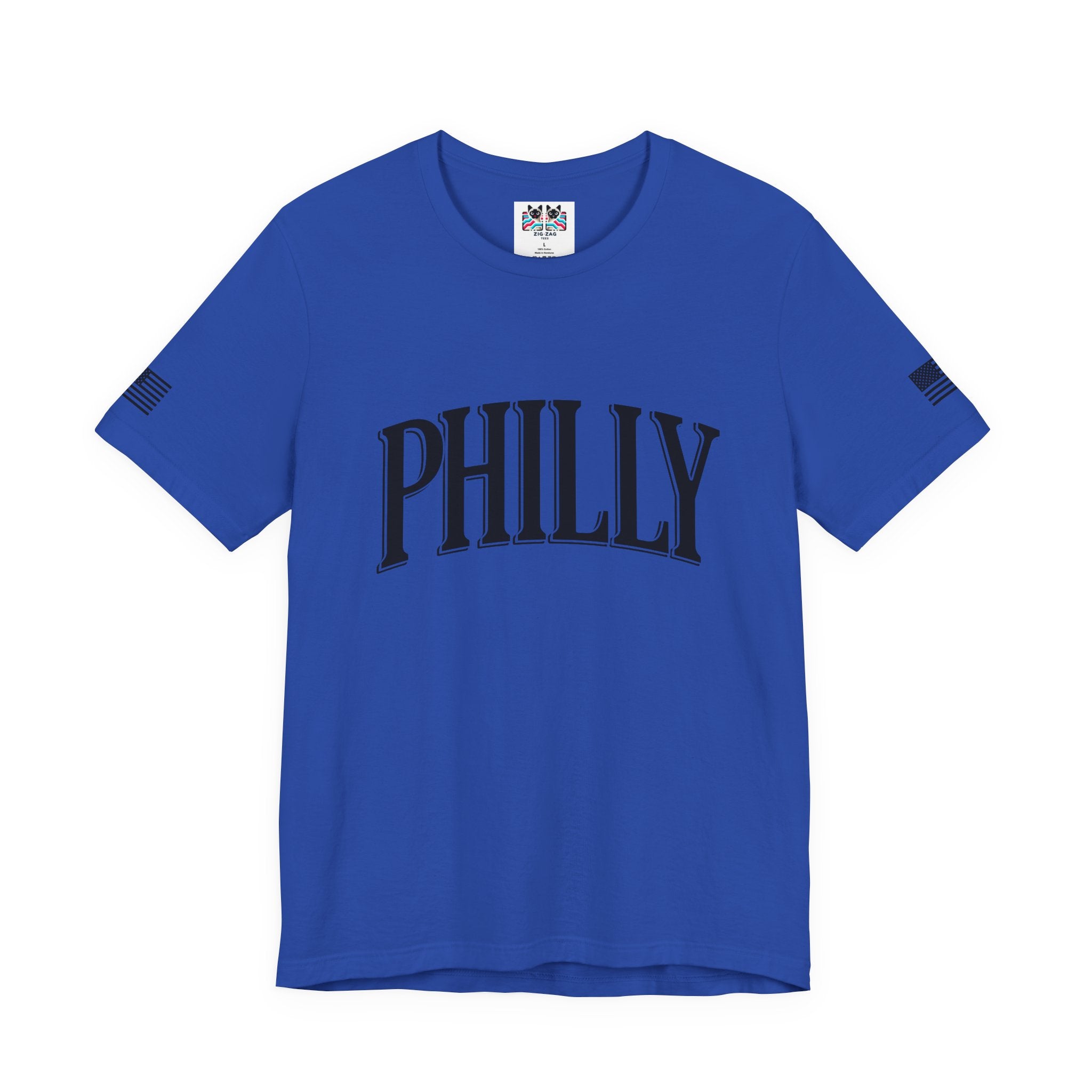 Philly T-Shirt – Bold Arched Classic Black Typography Graphic Tee
