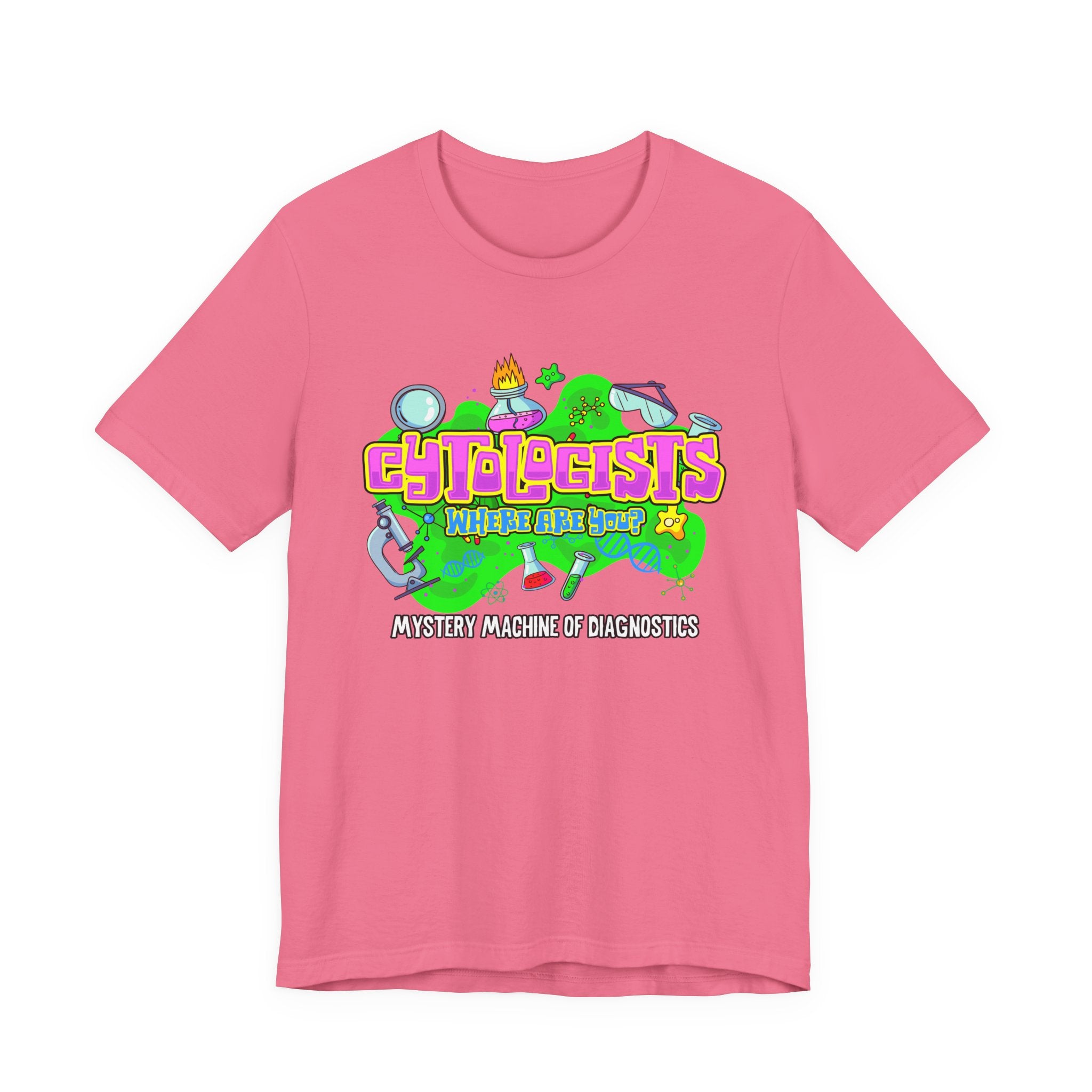 Cytologists Where Are You T-Shirt – Mystery Machine of Diagnostics Science Lab Design