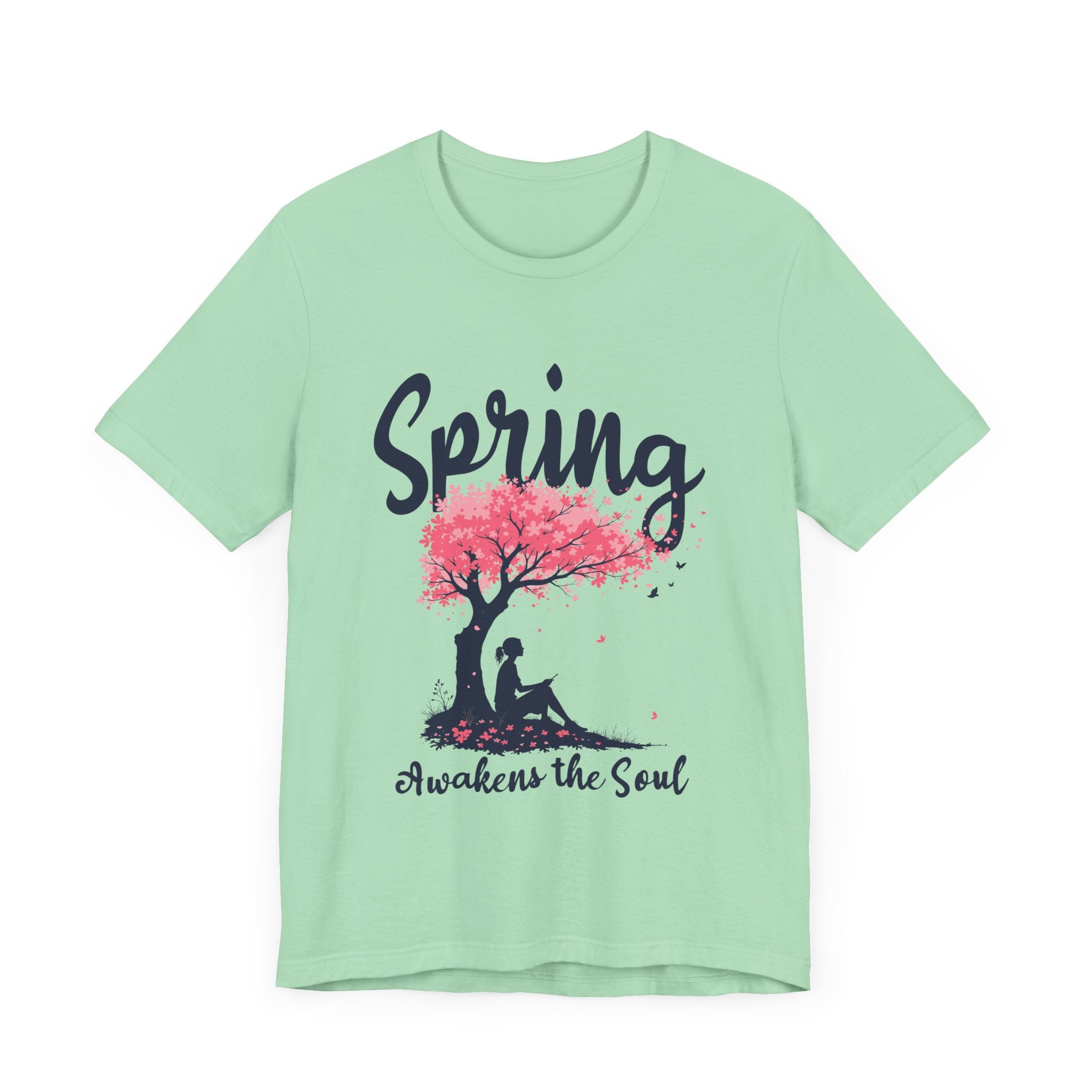 Flourish and Thrive Tee, Positive Growth Shirt, Spring Bloom Top, Empowering Nature Quote Tee, Floral Energy Gift Tee