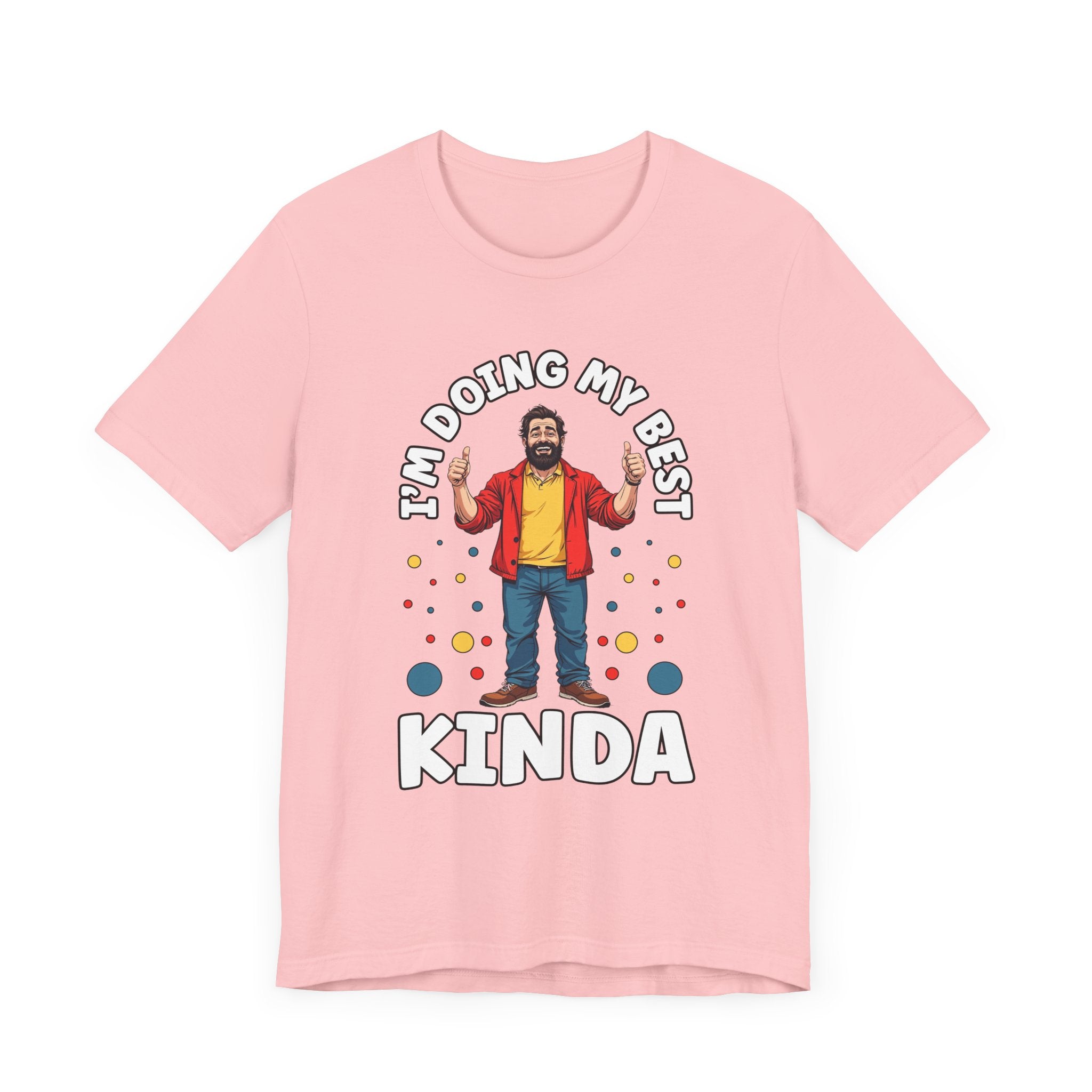 I'm Doing My Best – Casual Man Double Thumbs UP Graphic T-Shirt