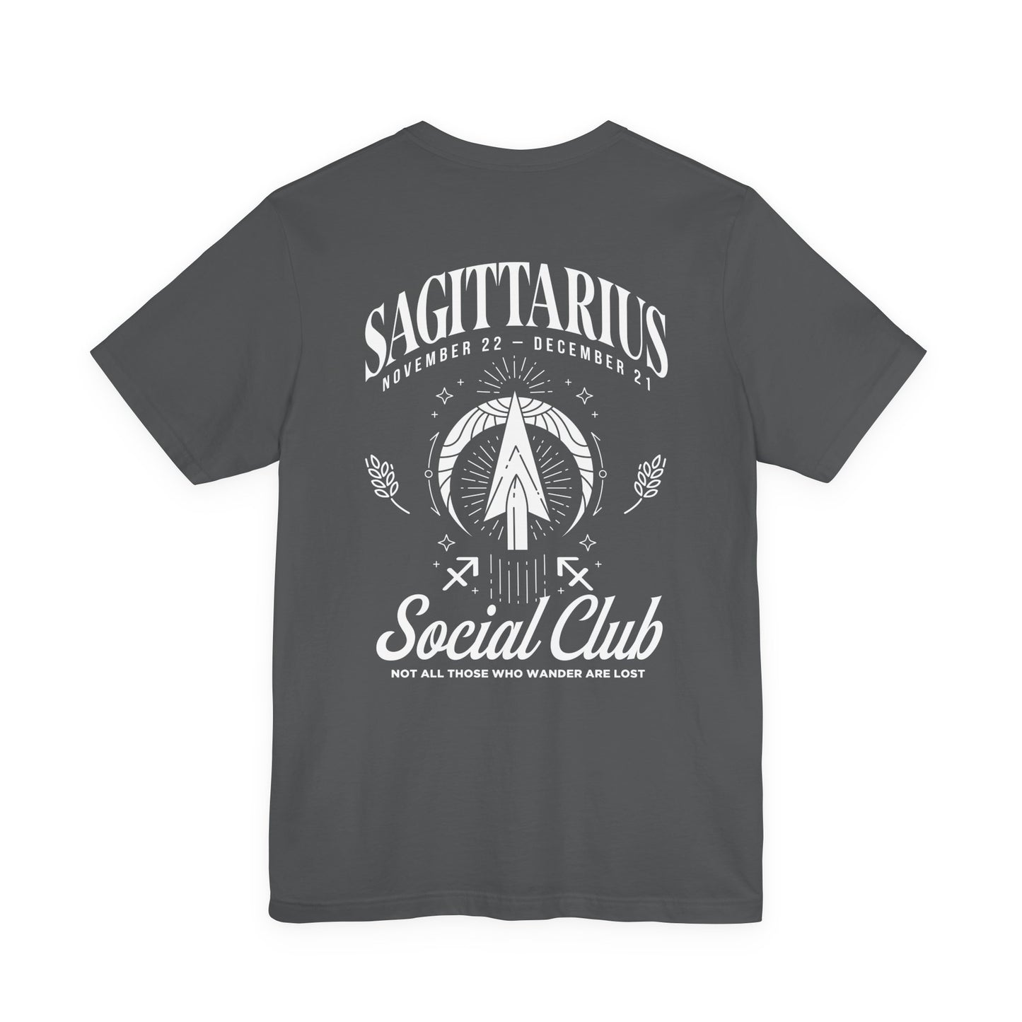 Sagittarius Social Club T-Shirt – Not All Those Who Wander Are Lost
