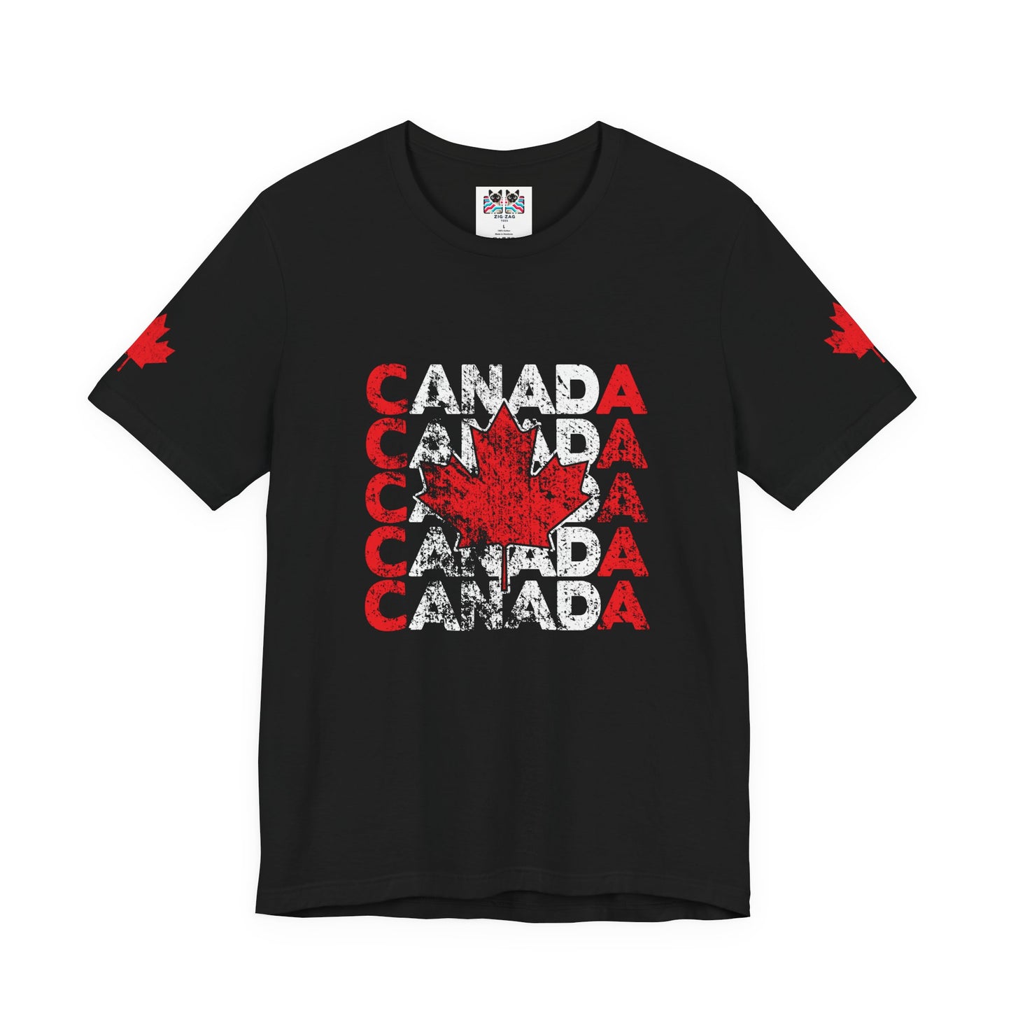 Canada Retro Repeat Maple Leaf T-Shirt