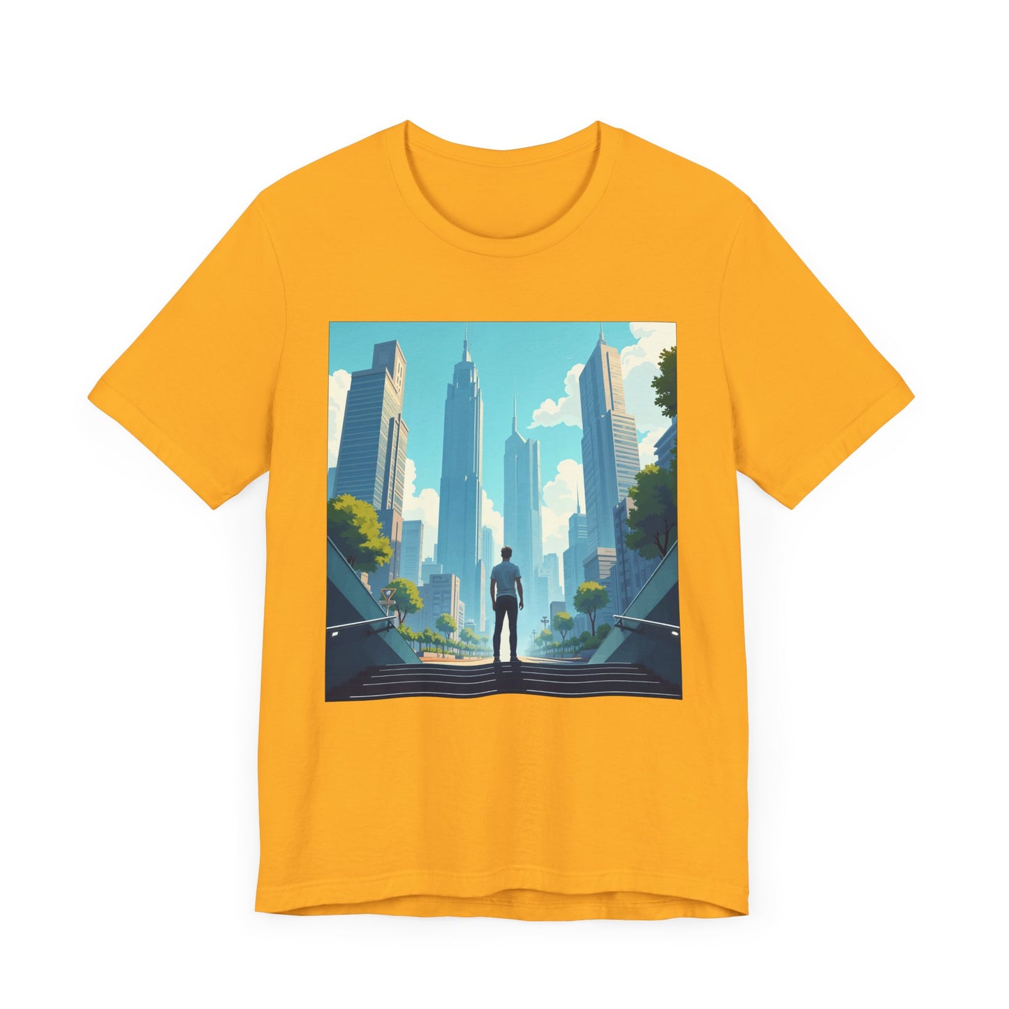 Subways and Skylines Urban Dream Graphic Tee for Big City Thinkers Who See Beauty in Buildings Movement and the Buzz of the Metro