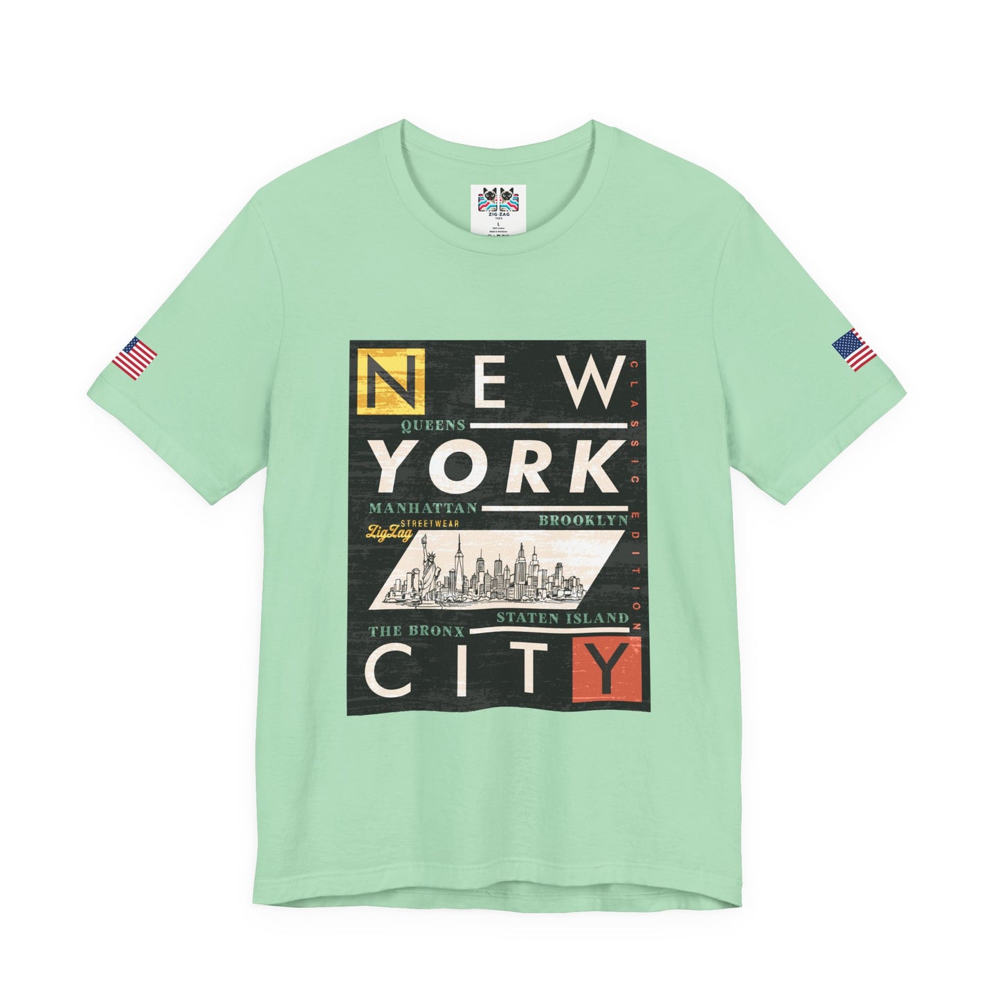 New York City Boroughs T-Shirt - Queens Manhattan Brooklyn Bronx Staten Island Design