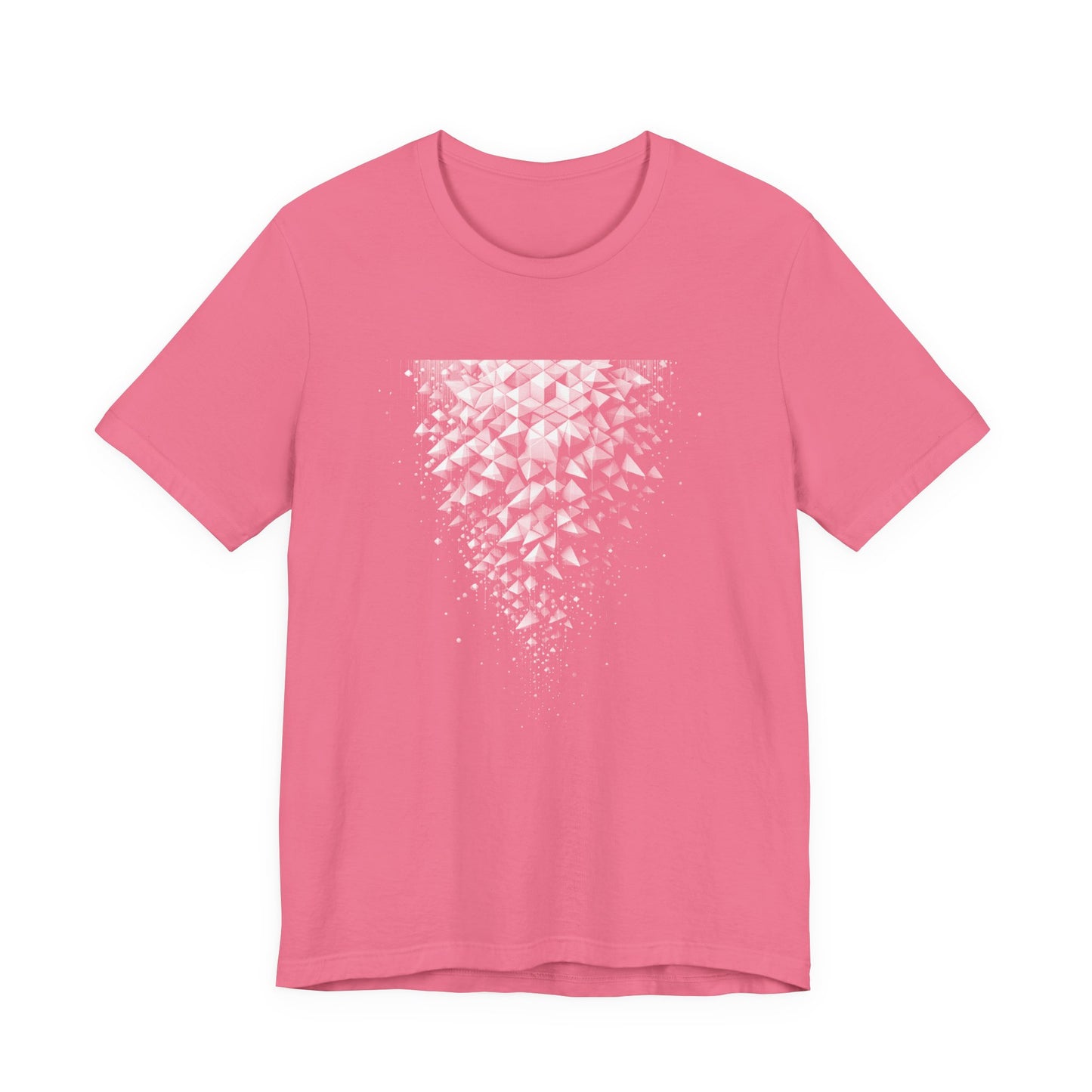 Hexagonal Flow – Falling Hexagon Pattern Graphic T-Shirt