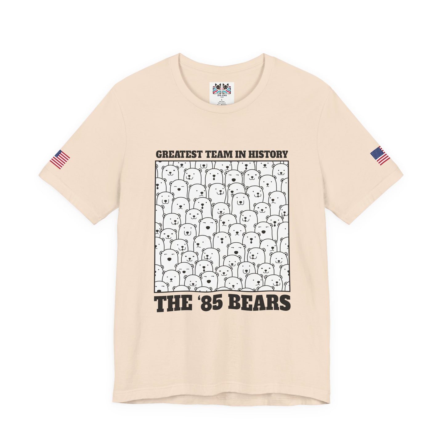 Greatest Team in History The 85 Bears T-Shirt - Chicago Bears Super Bowl XX Humor