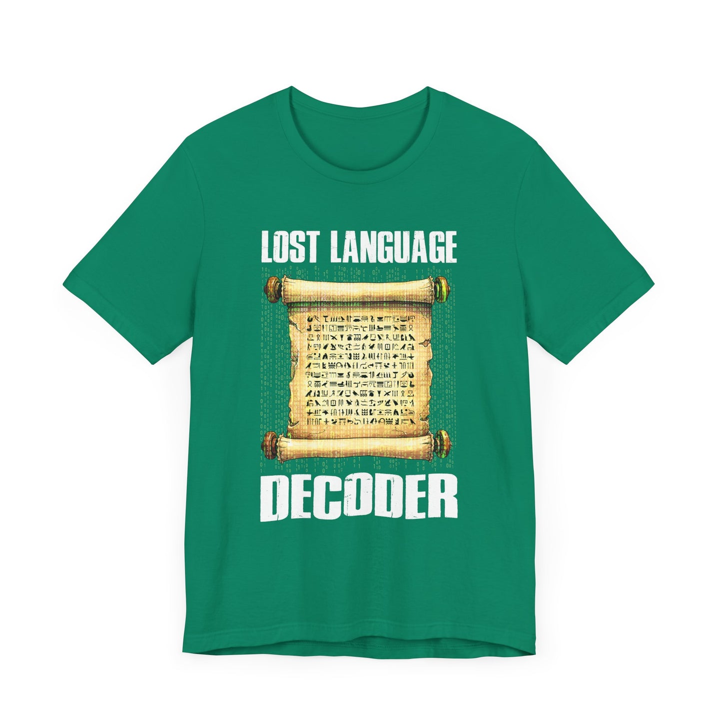 Lost Language Decoder Tee, Ancient Code Shirt, Linguistics Nerd Top, Script Symbol Graphic, Historian Puzzle Gift