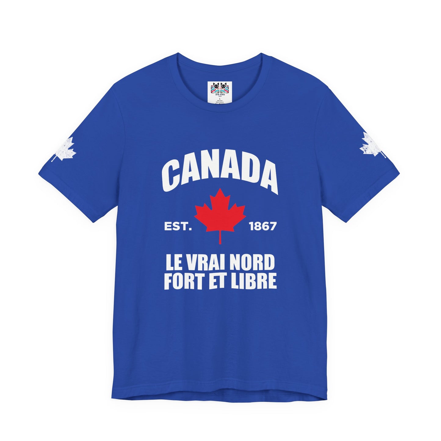 Canada Le Vrai Nord, Fort Et Libre Red Maple Heritage T-Shirt