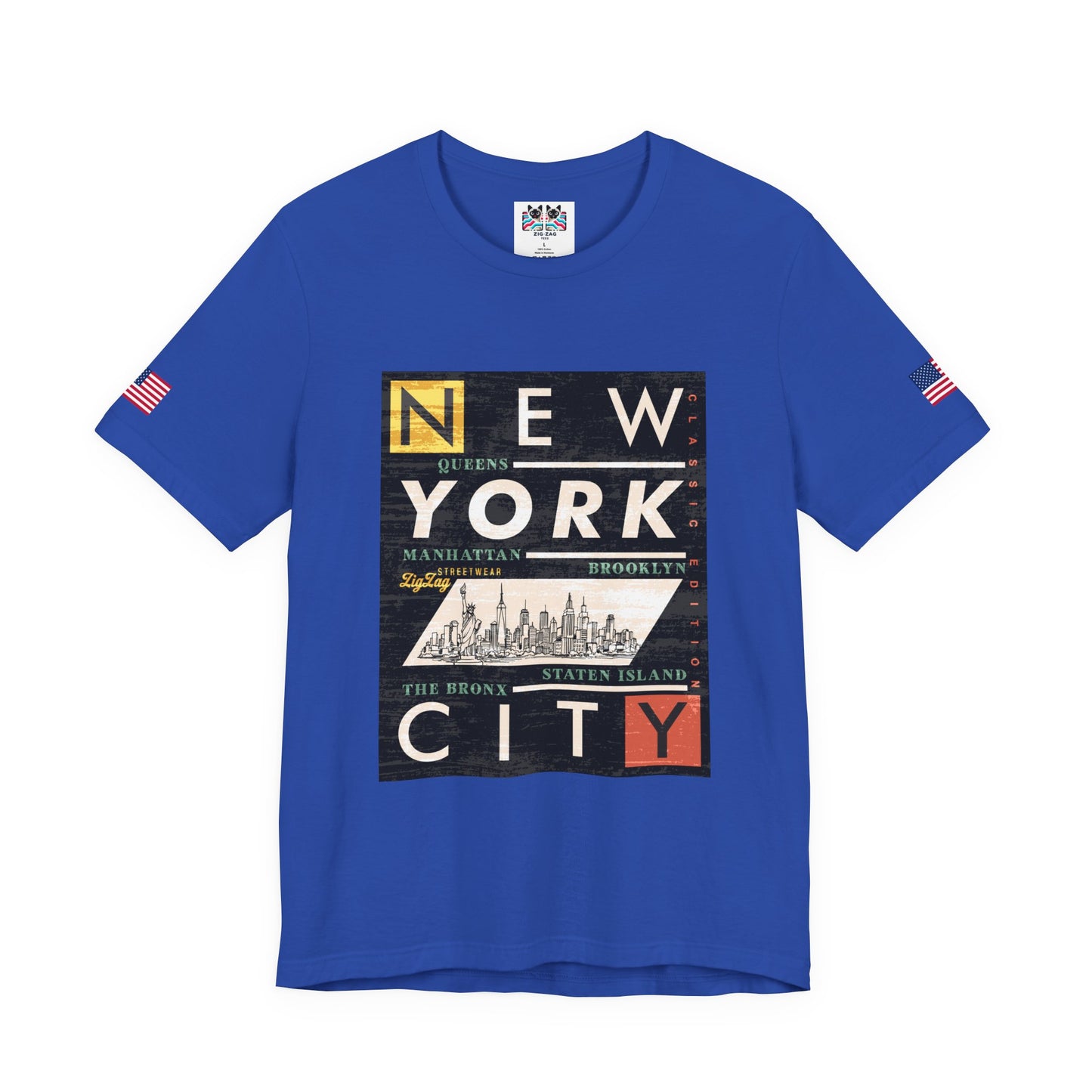 New York City Boroughs T-Shirt - Queens Manhattan Brooklyn Bronx Staten Island Design