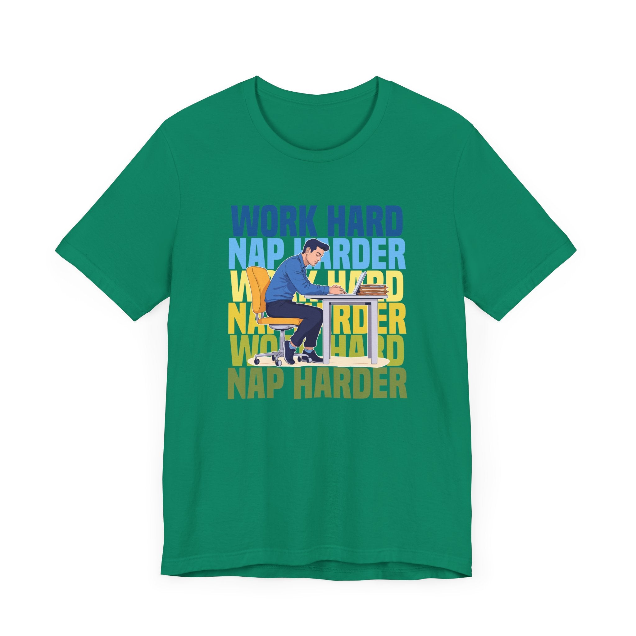 Work Hard Nap Harder Tee, Office Life Humor Shirt, Productivity Fatigue Top, Corporate Grind Graphic Tee, Tired Employee Gift