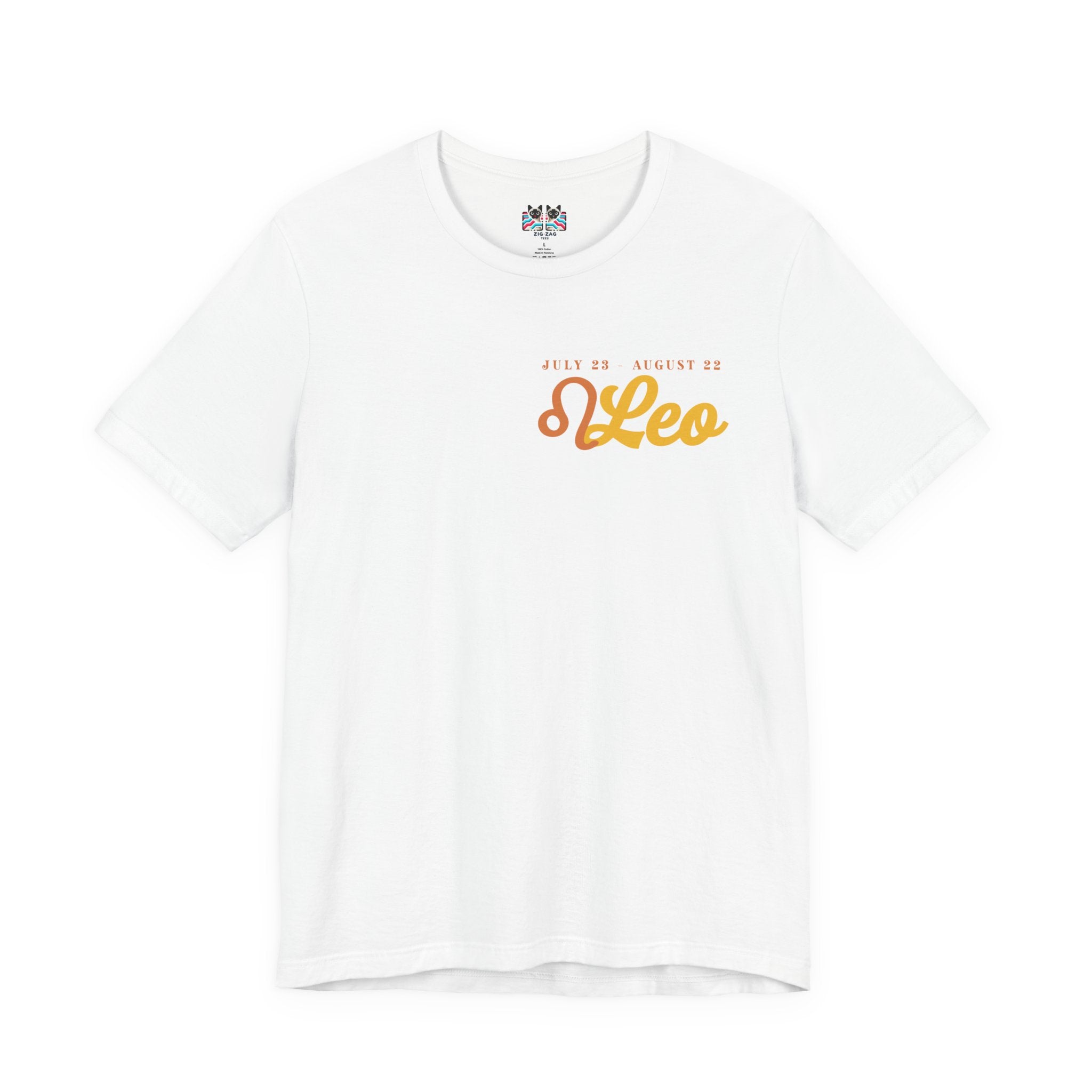 Leo Zodiac T-Shirt – Heart of the Lion, Spirit of the Sun Astrological wheel