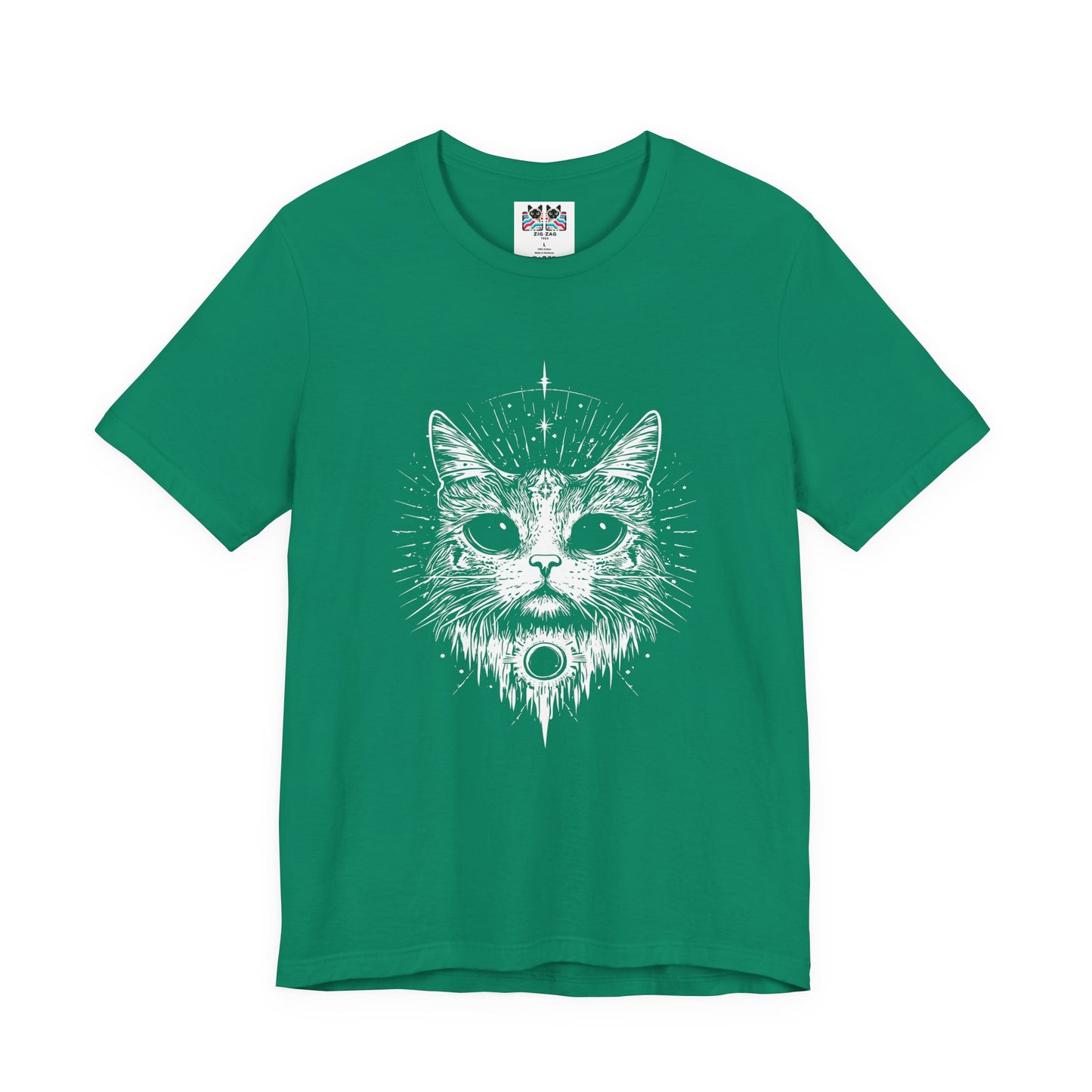 Mystic Moon Cat and Magic Mushrooms T-Shirt