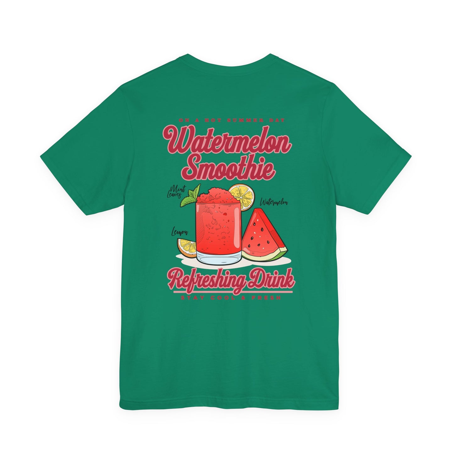 Watermelon Smoothie T-Shirt – Refreshing Summer Drink Graphic