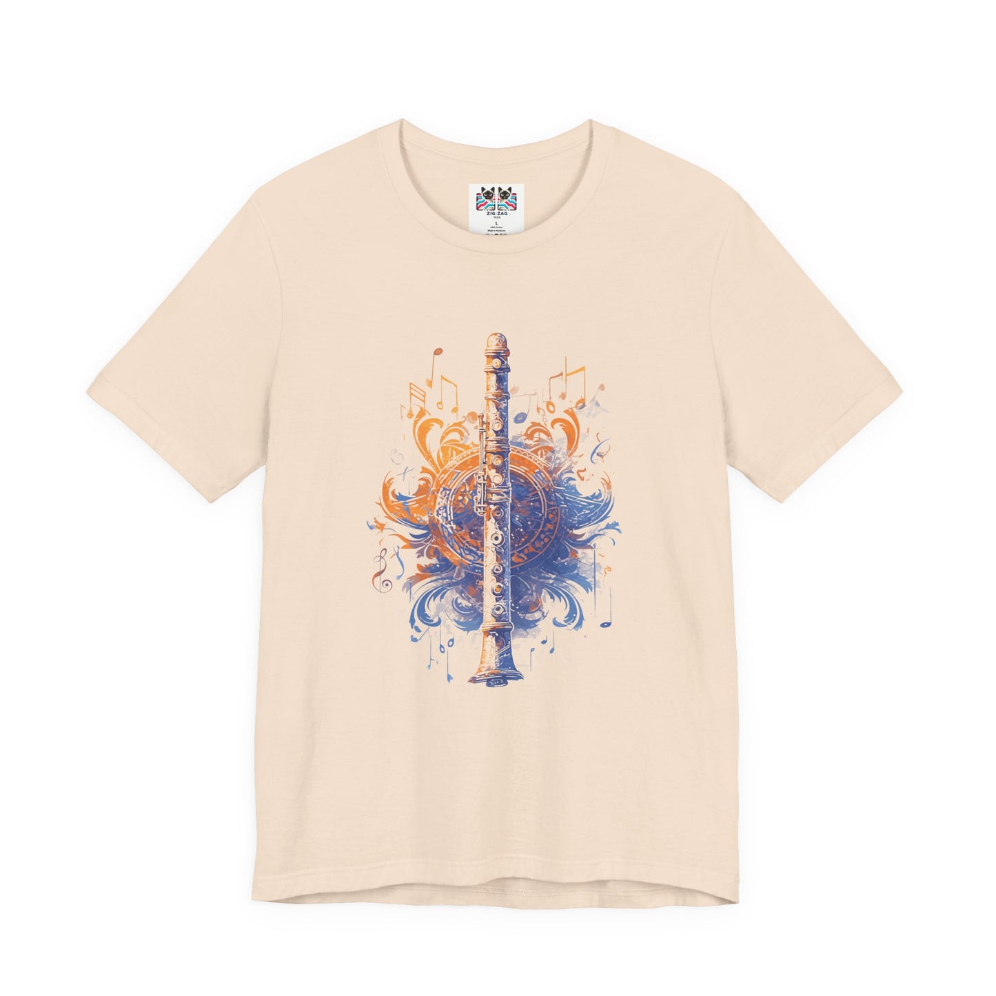 Classic Colorful Flute Music Notes Classical Flute T-Shirt