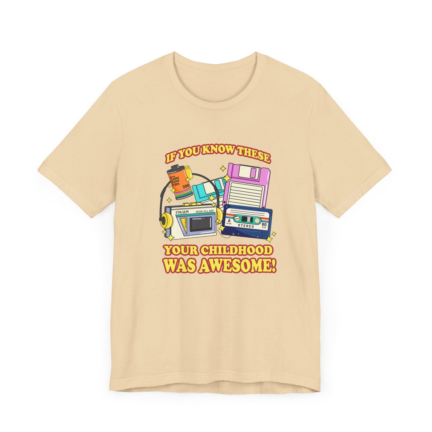 If You Know These Your Childhood was Awesome T-Shirt – Retro Nostalgia Tech Tee