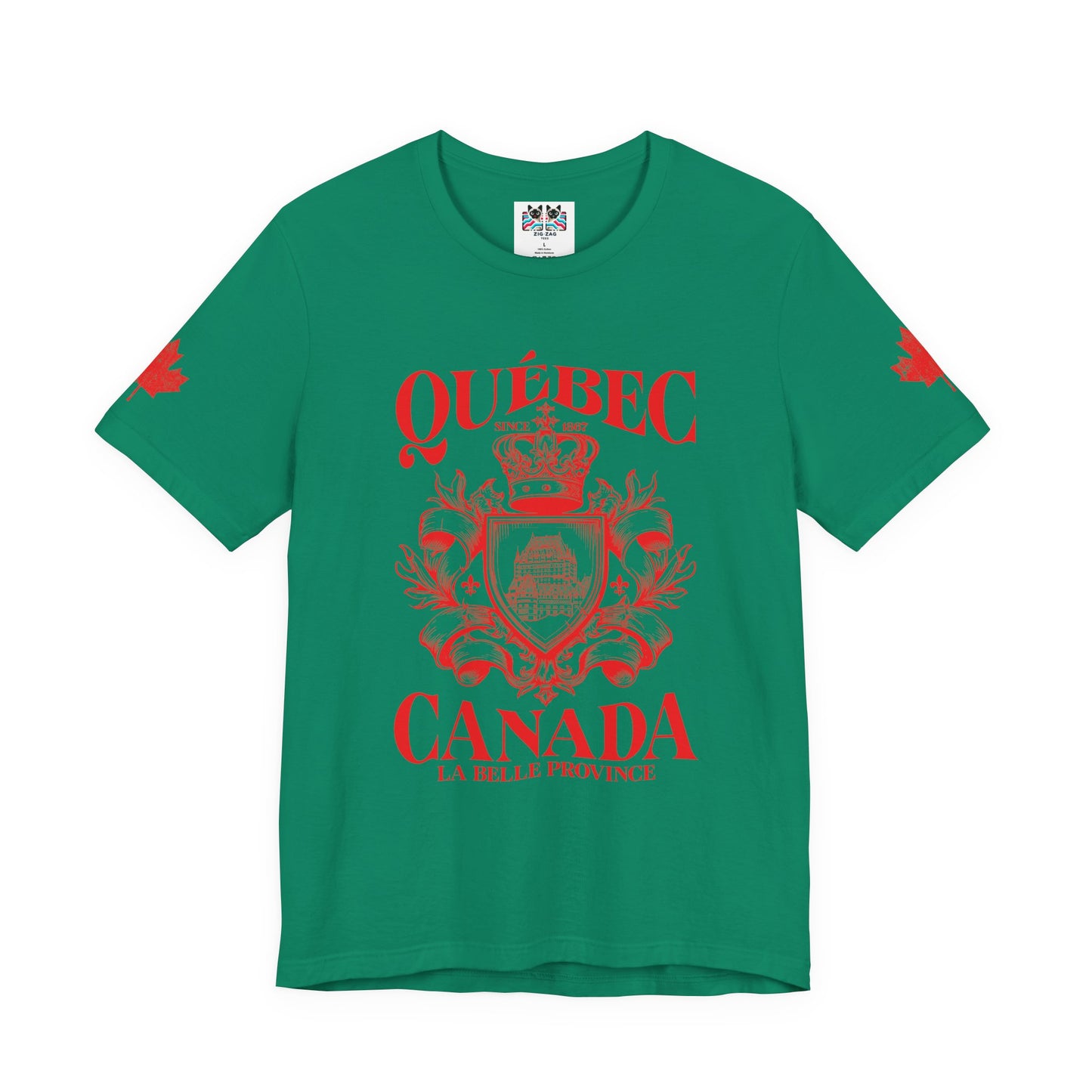 Québec La Belle Province Crest Canada T-Shirt