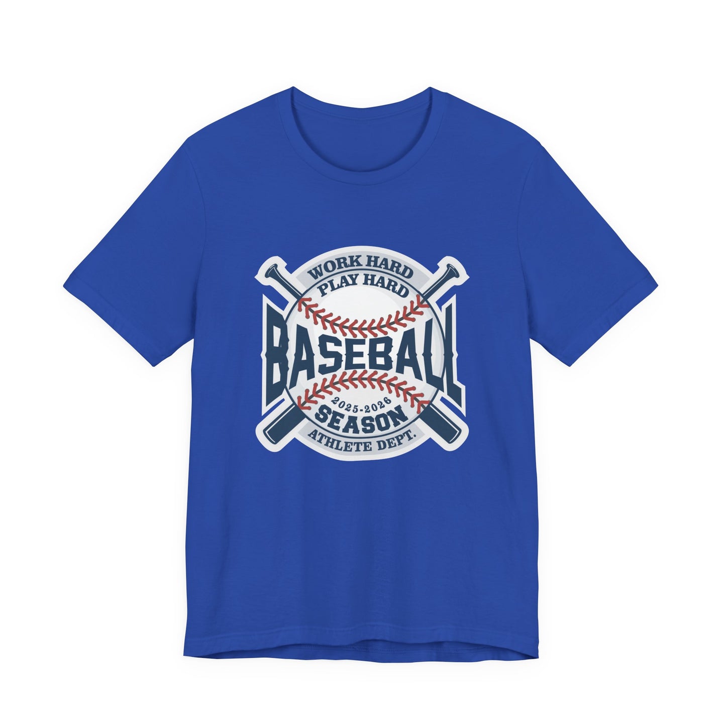 Baseball tshirt - Baseball Work Hard Play Harder Tshirt Large Baseball and Bat Graphic 2025-2026 Season