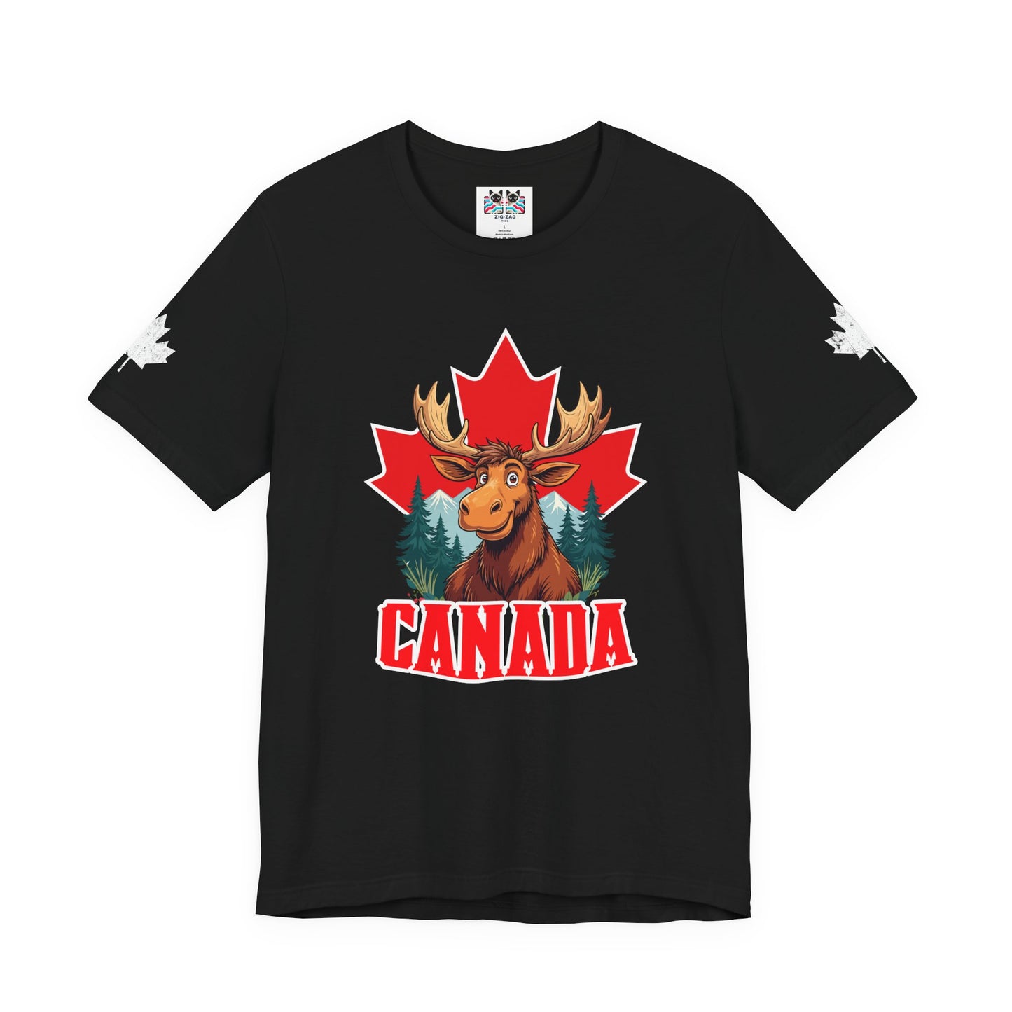 Canada Maple Moose Cartoon T-Shirt