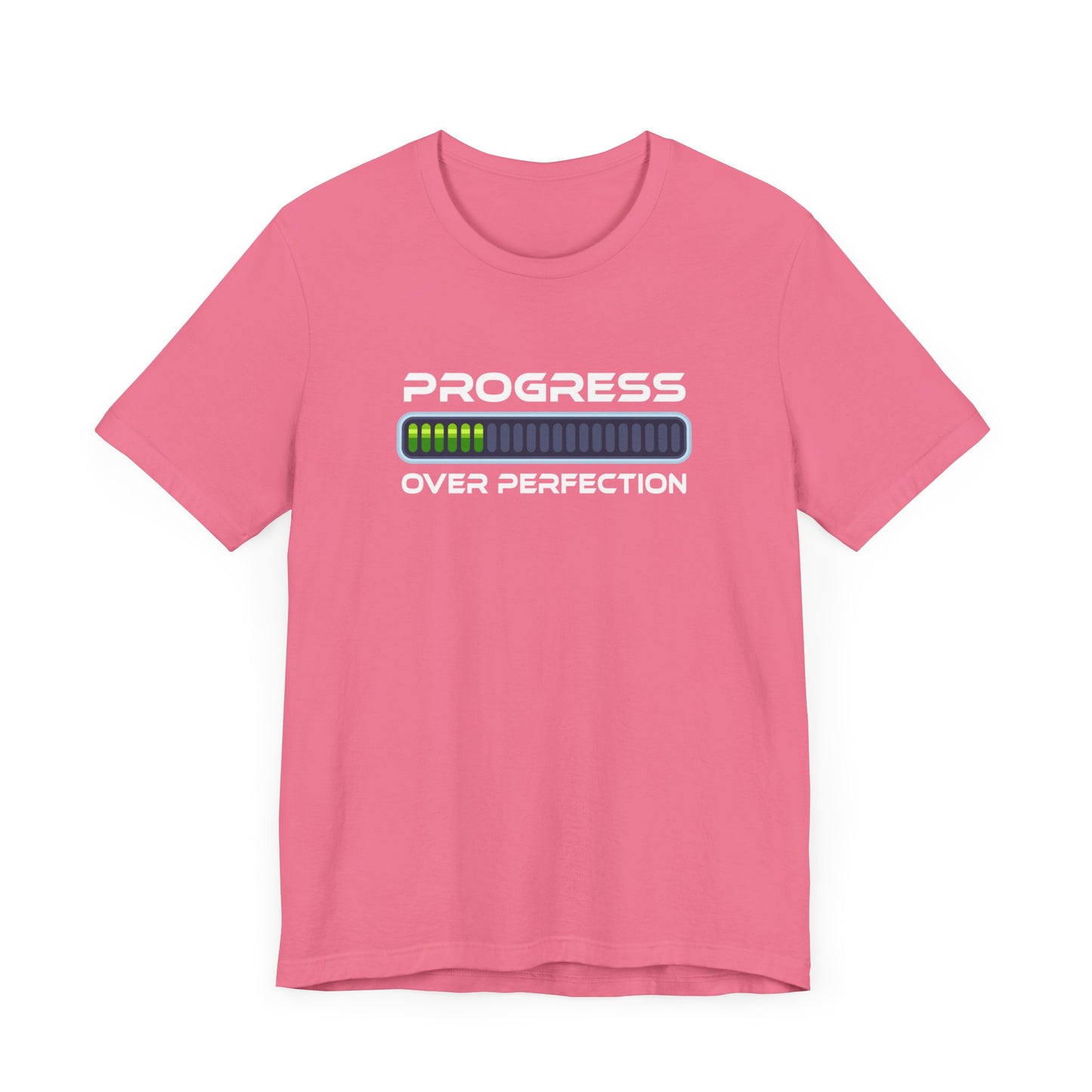 Progress Over Perfection Tee, Motivational Fitness Shirt, Personal Growth Workout Top, Gym Journey Graphic Tee, Daily Grind Gift