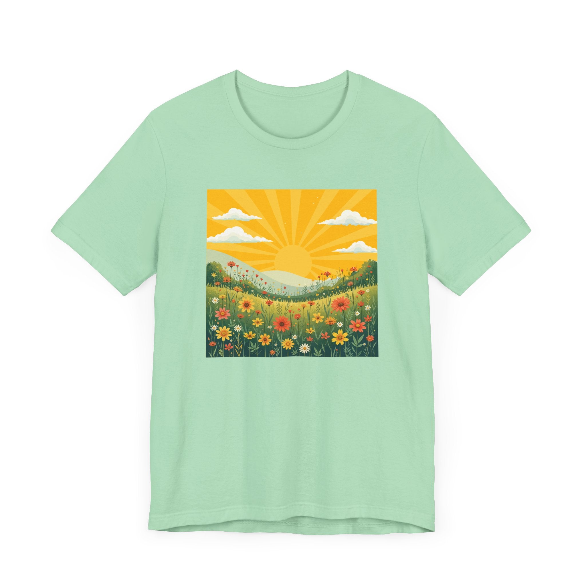 Spring in Full Bloom Tee, Seasonal Vibe Shirt, Floral Mood Top, Happy Growth Graphic Tee, Garden Lover Gift Shirt