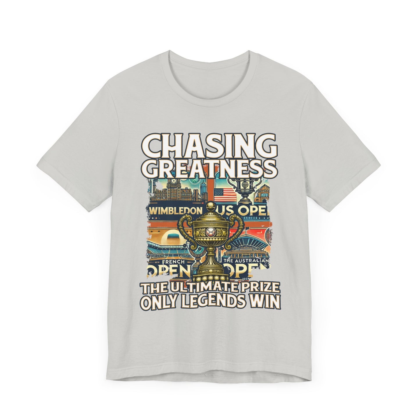 Chasing Greatness – Ultimate Prize Only Legends Win Grand Slam Tennis T-Shirt