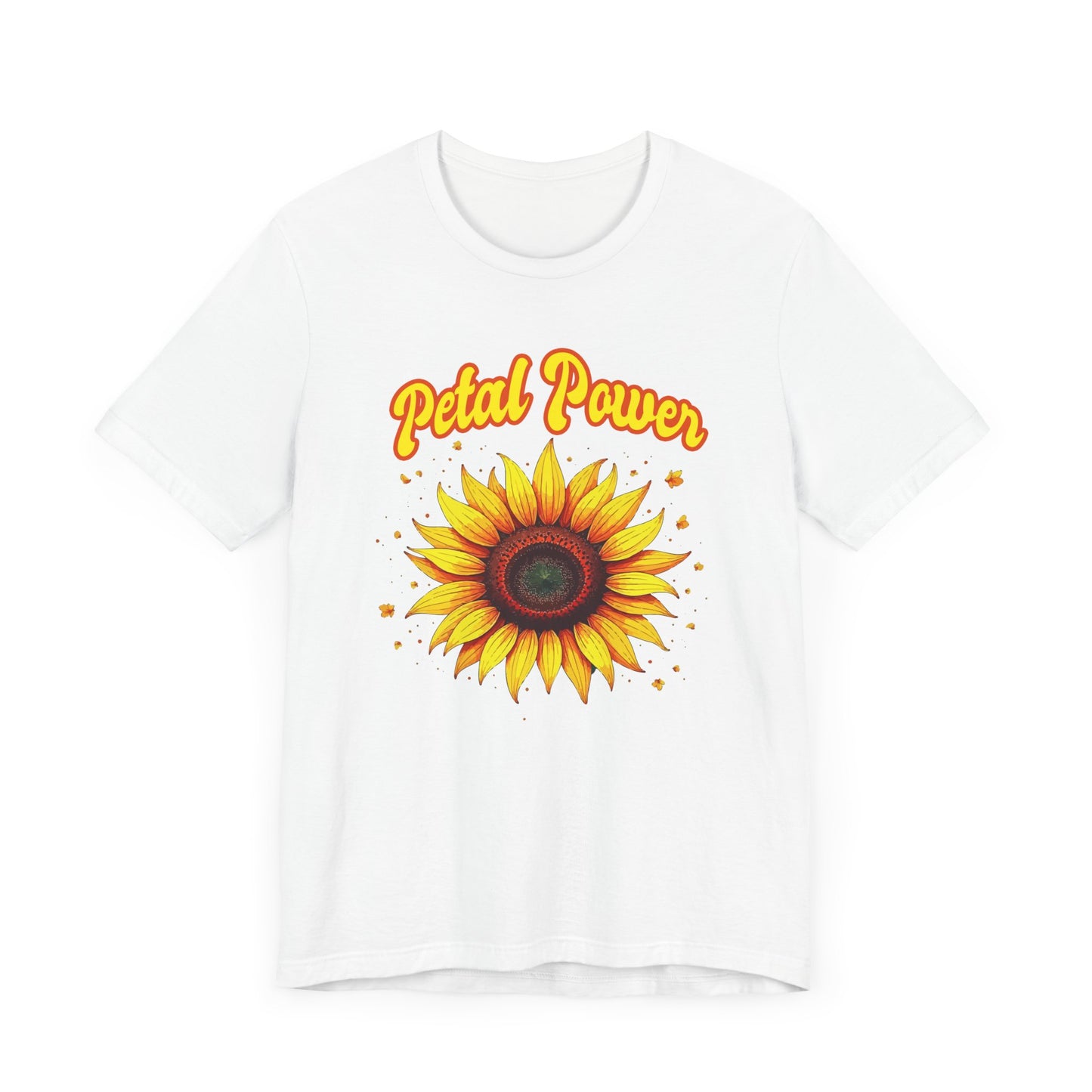 Petal Power Tee, Floral Mood Shirt, Garden Girl Top, Spring Energy Graphic, Nature Strength Gift Tee
