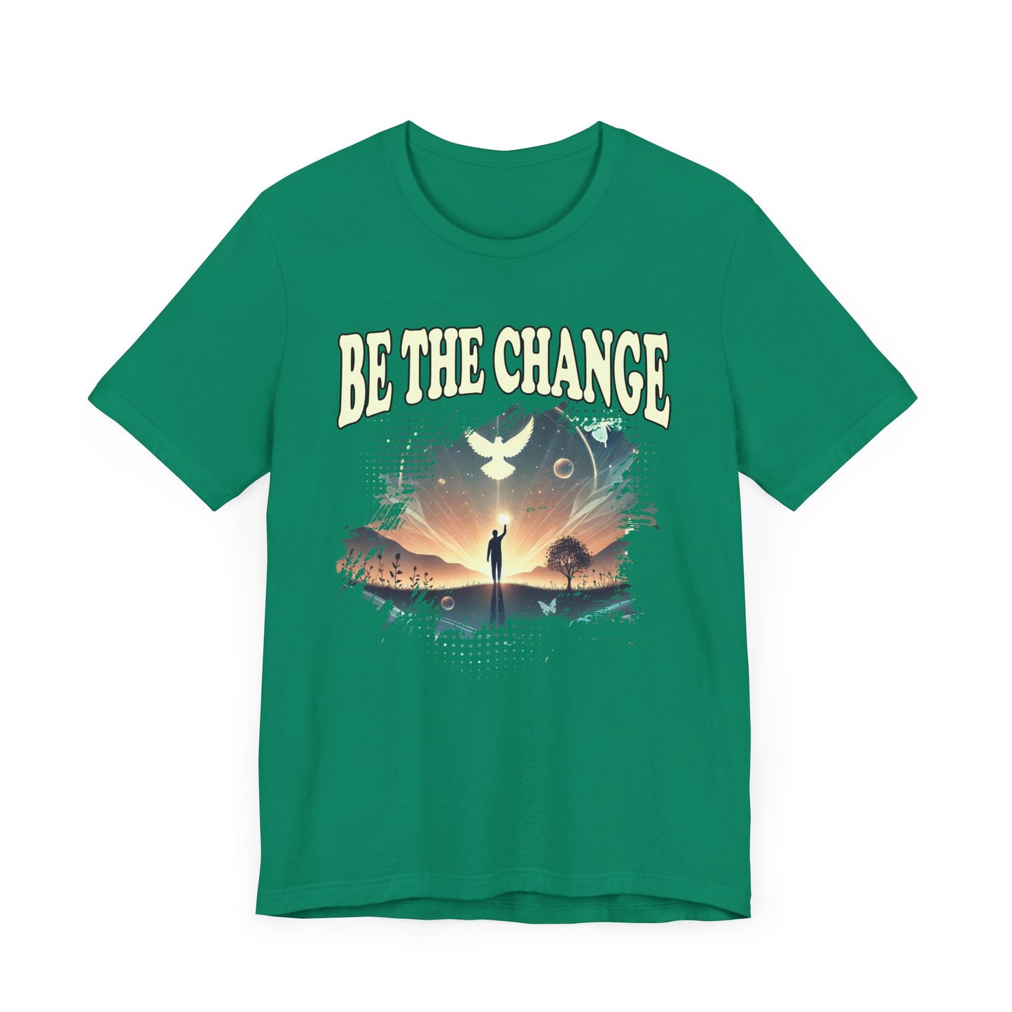 Be the Change | Walking Toward Sunset & White Pigeon T-Shirt