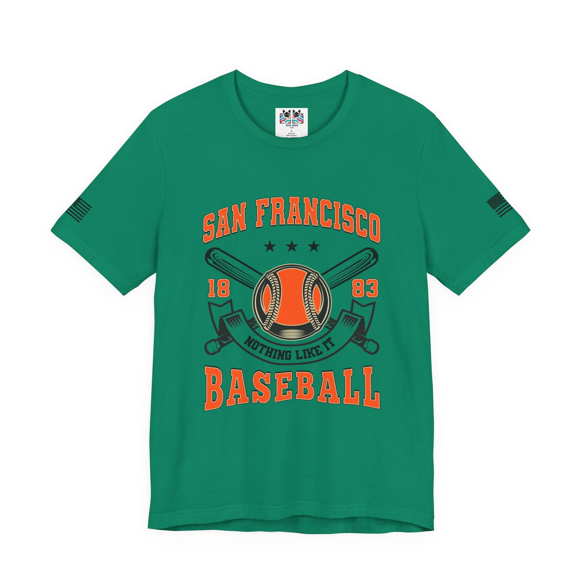 San Francisco Baseball T-Shirt, 1883 Nothing Like It Crest Badge Tee, SF Baseball Fan Shirt, Retro Vintage Sports Gift, Unisex
