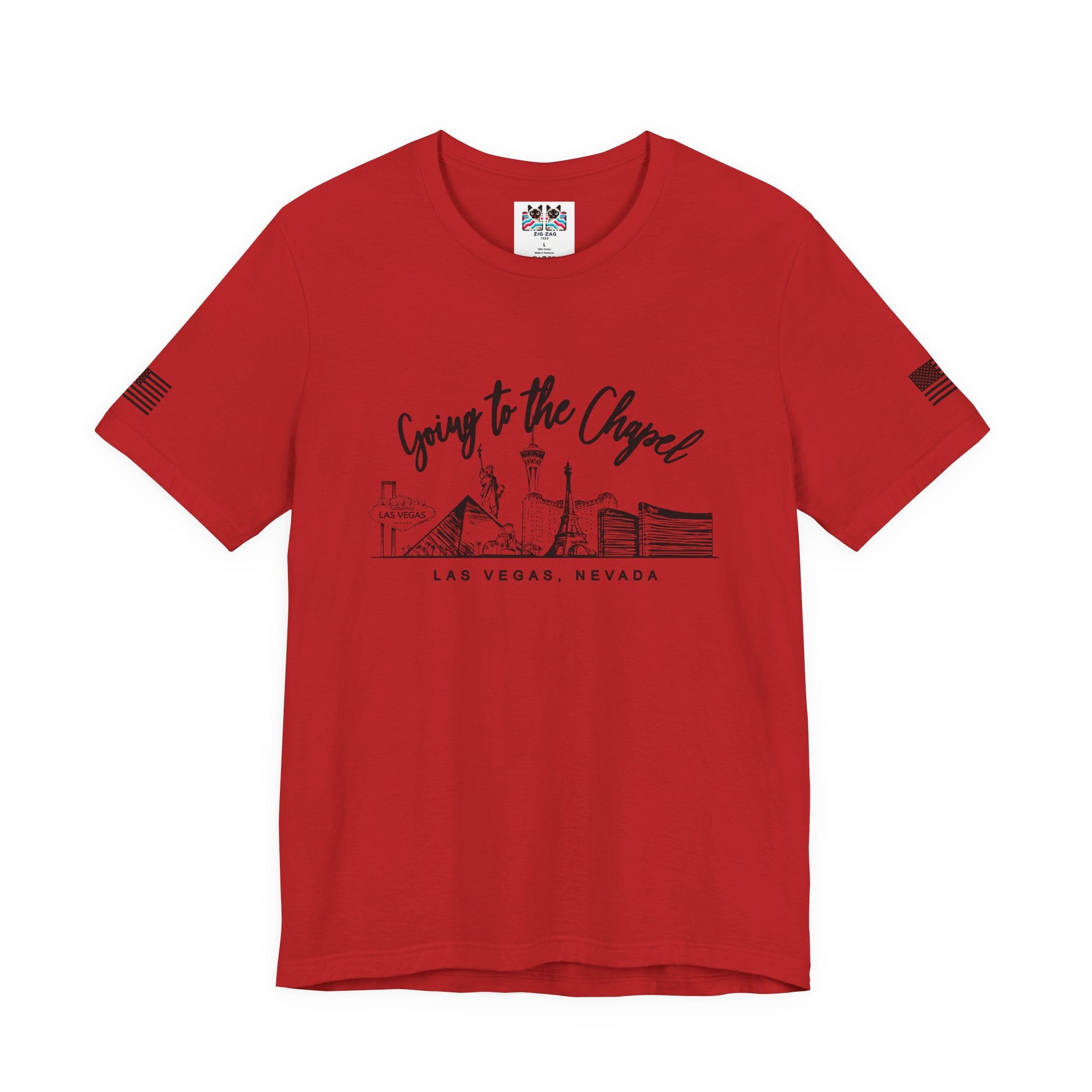 Going to the Chapel Las Vegas T-Shirt – Vegas Wedding Skyline Bridal Tee