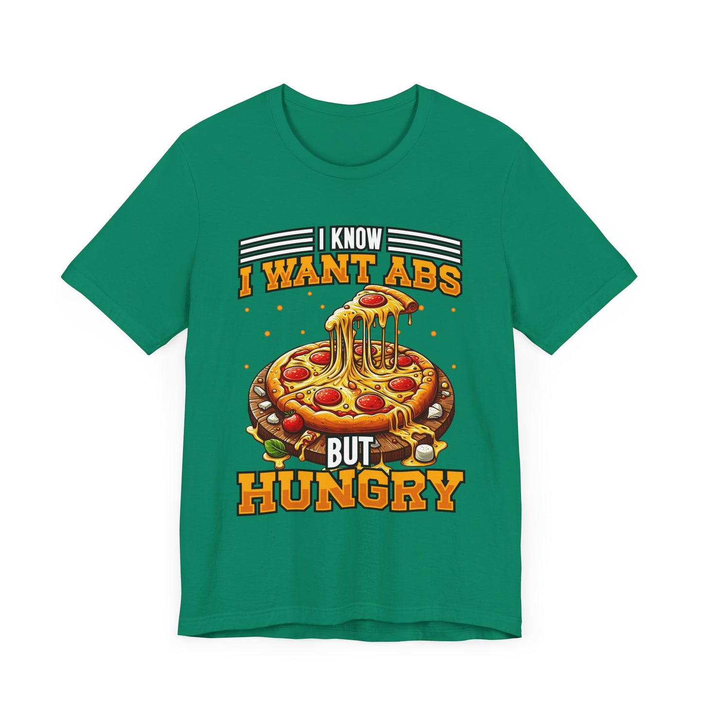 I Know I Want Abs But Hungry Shirt, Funny Gym Foodie Tee, Workout and Food Struggle T Shirt, Relatable Fitness Humor Apparel, Sarcastic Fit Top