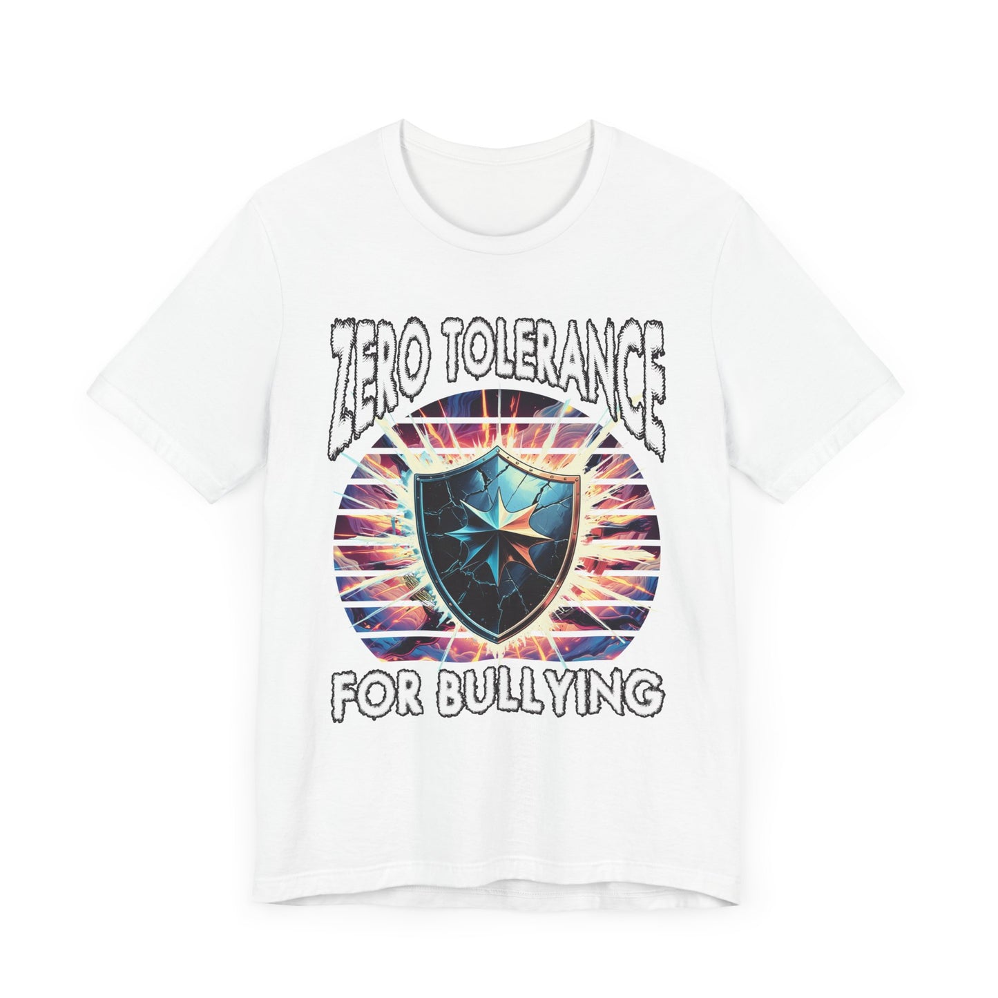 Zero Tolerance for Bullying | Strong Shield with Bright Flashlight & Glow T-Shirt