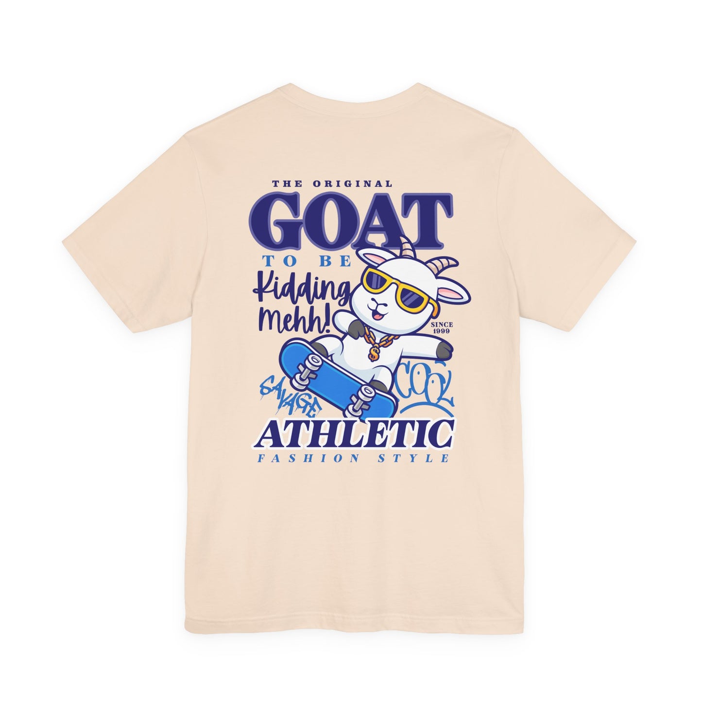 The Original GOAT to be Kidding Mehh! Skateboarding Goat T-Shirt