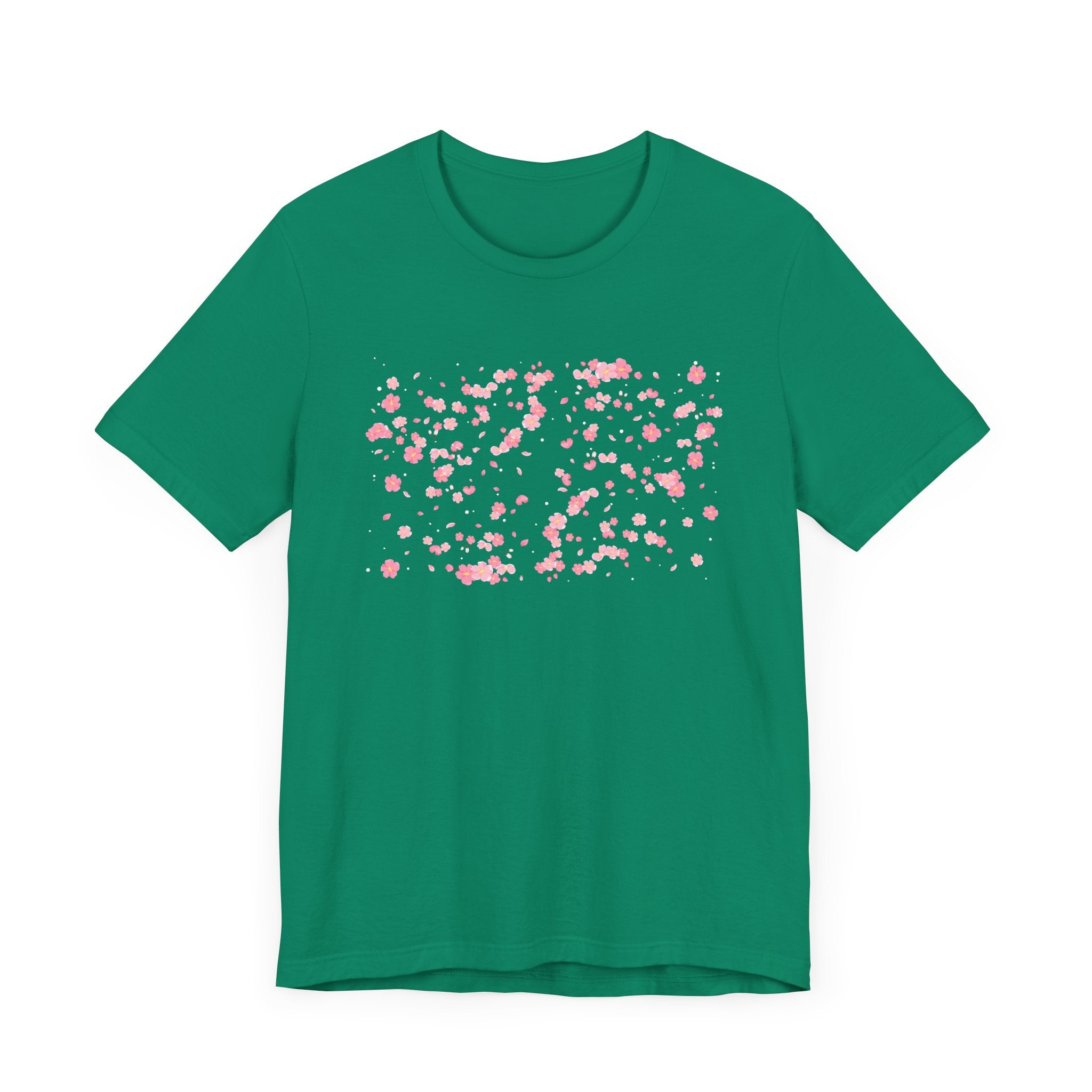 Nature's Confetti Tee, Floral Celebration Shirt, Spring Bloom Top, Joyful Petal Graphic, Earth Party Tee