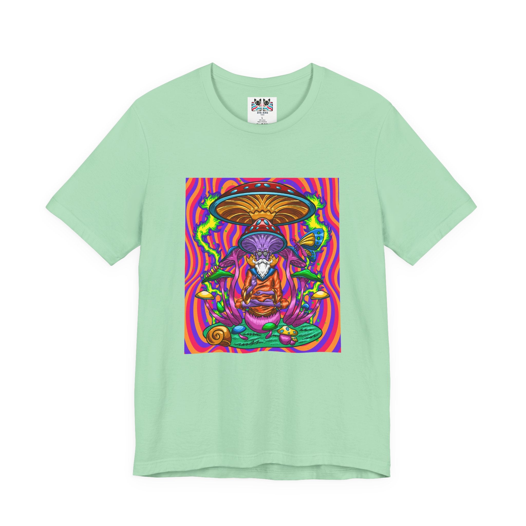 Psychedelic Mushroom Wizard Stay Wild & High T-Shirt