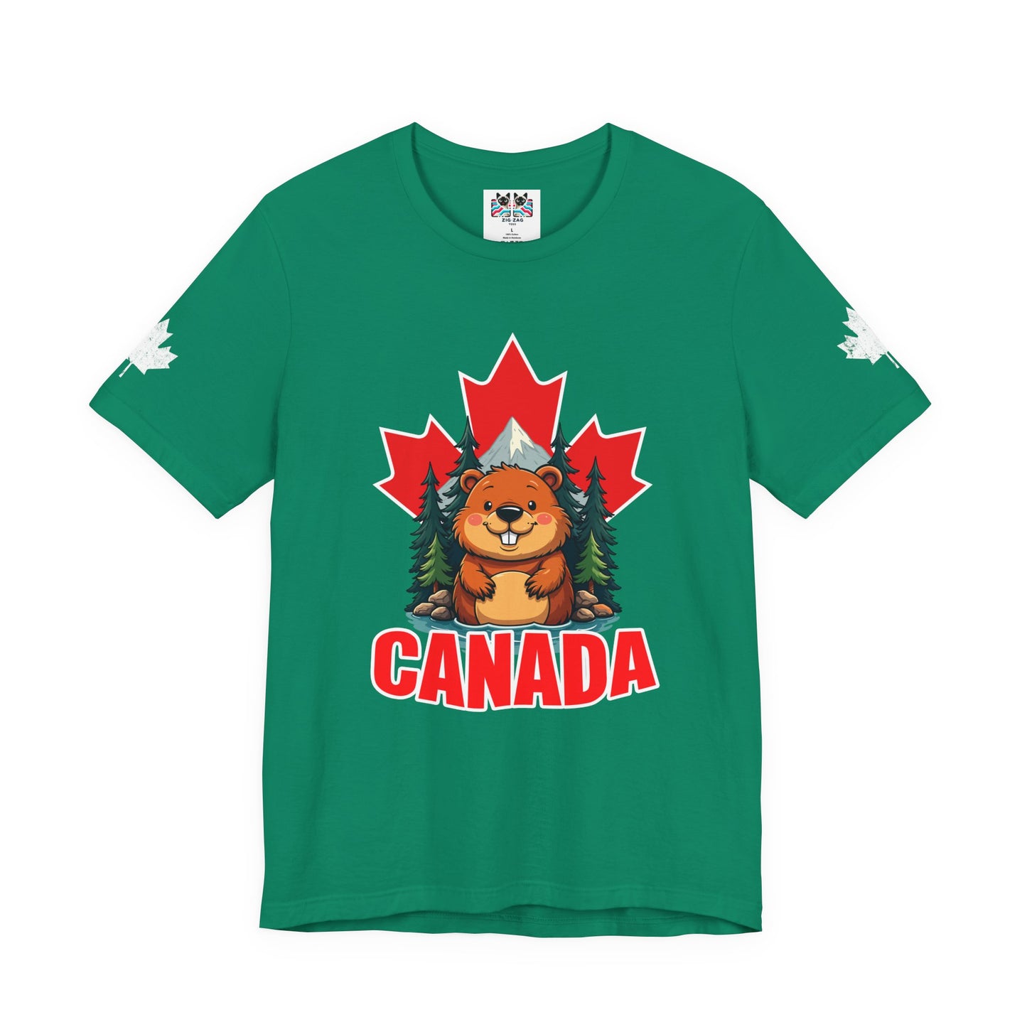 Canada Maple Beaver Cartoon T-Shirt
