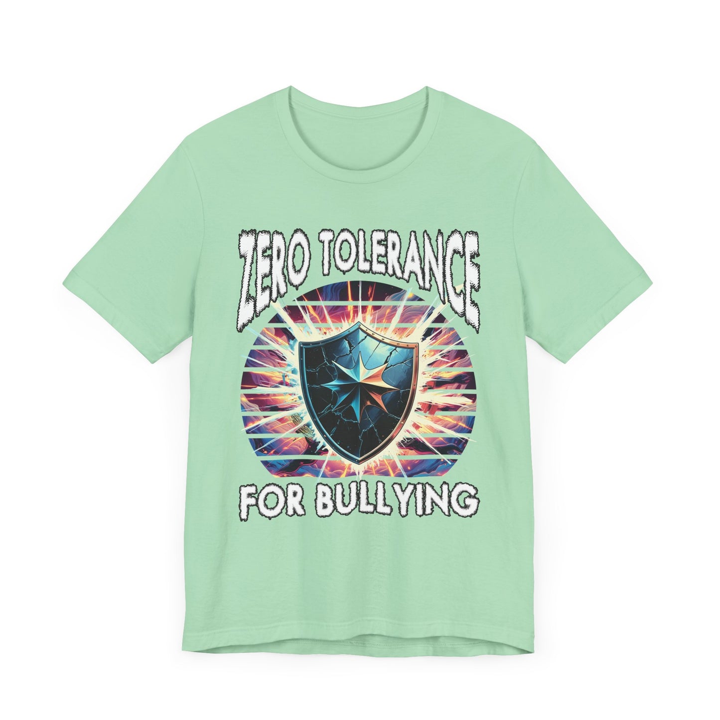 Zero Tolerance for Bullying | Strong Shield with Bright Flashlight & Glow T-Shirt