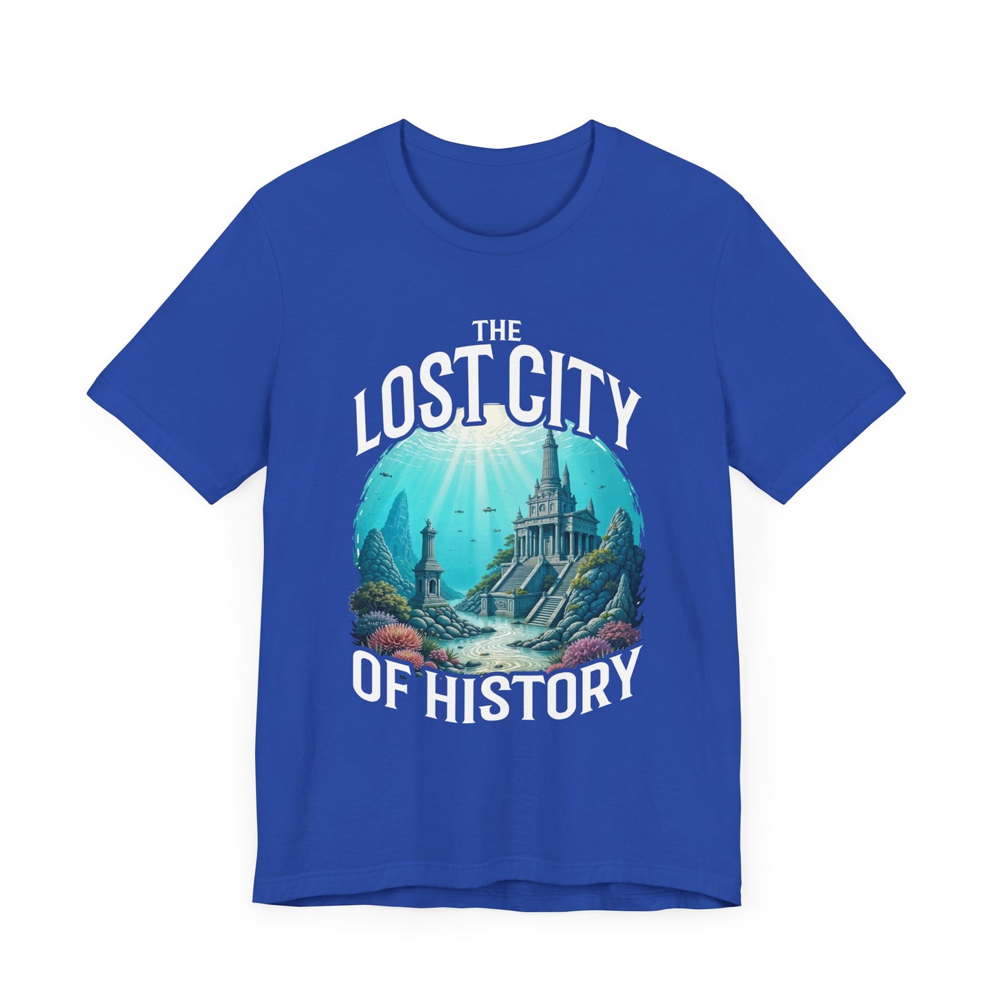 Sunken Cities of the Past Tee, Lost World History Shirt, Ancient Civilizations Graphic Tee, Underwater Discovery Top, Explorer Gift