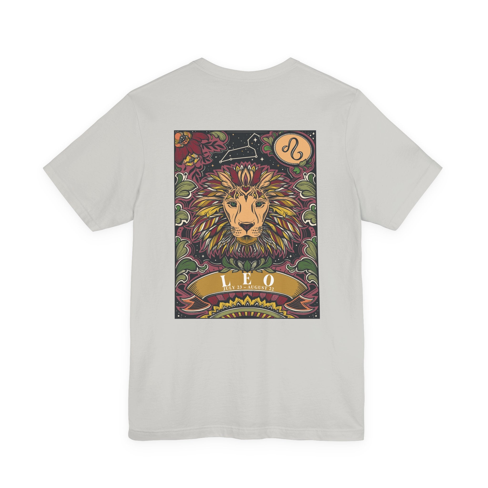 Leo Constellation & Floral Zodiac T-Shirt – July 23 to August 22