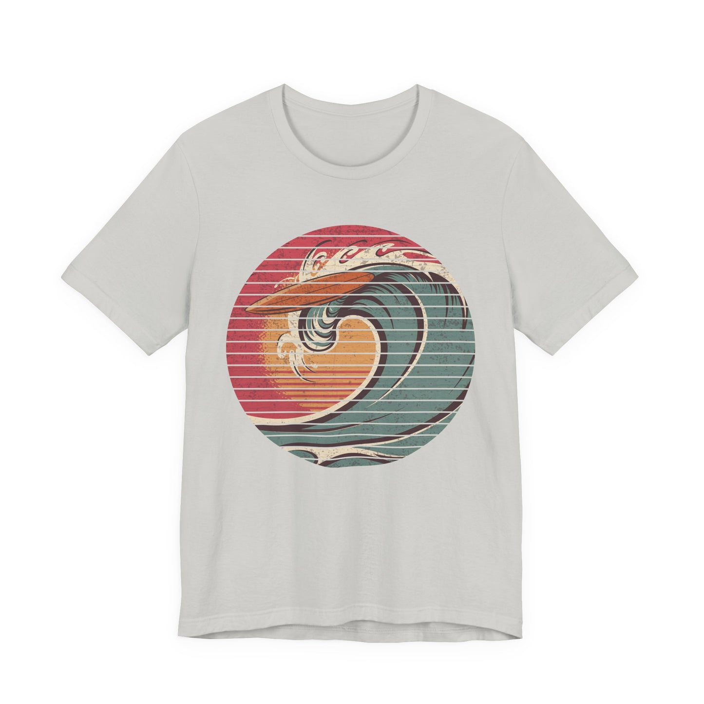 Ride the Wave – Surfboard & Sun Adventure Graphic T-Shirt