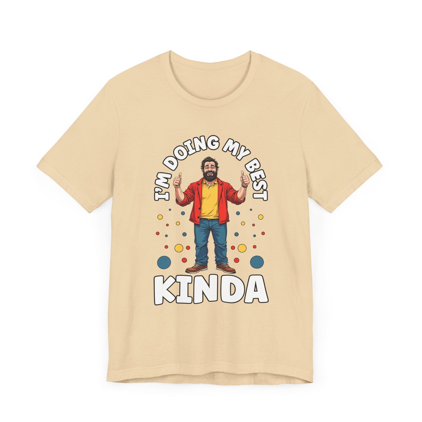 I'm Doing My Best – Casual Man Double Thumbs UP Graphic T-Shirt