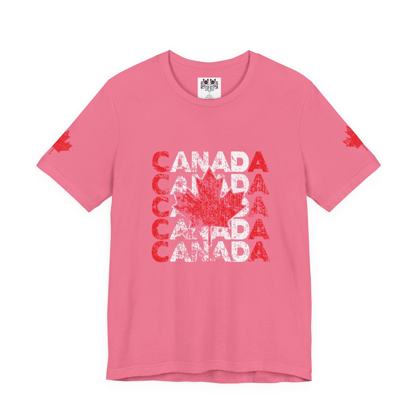 Canada Retro Repeat Maple Leaf T-Shirt