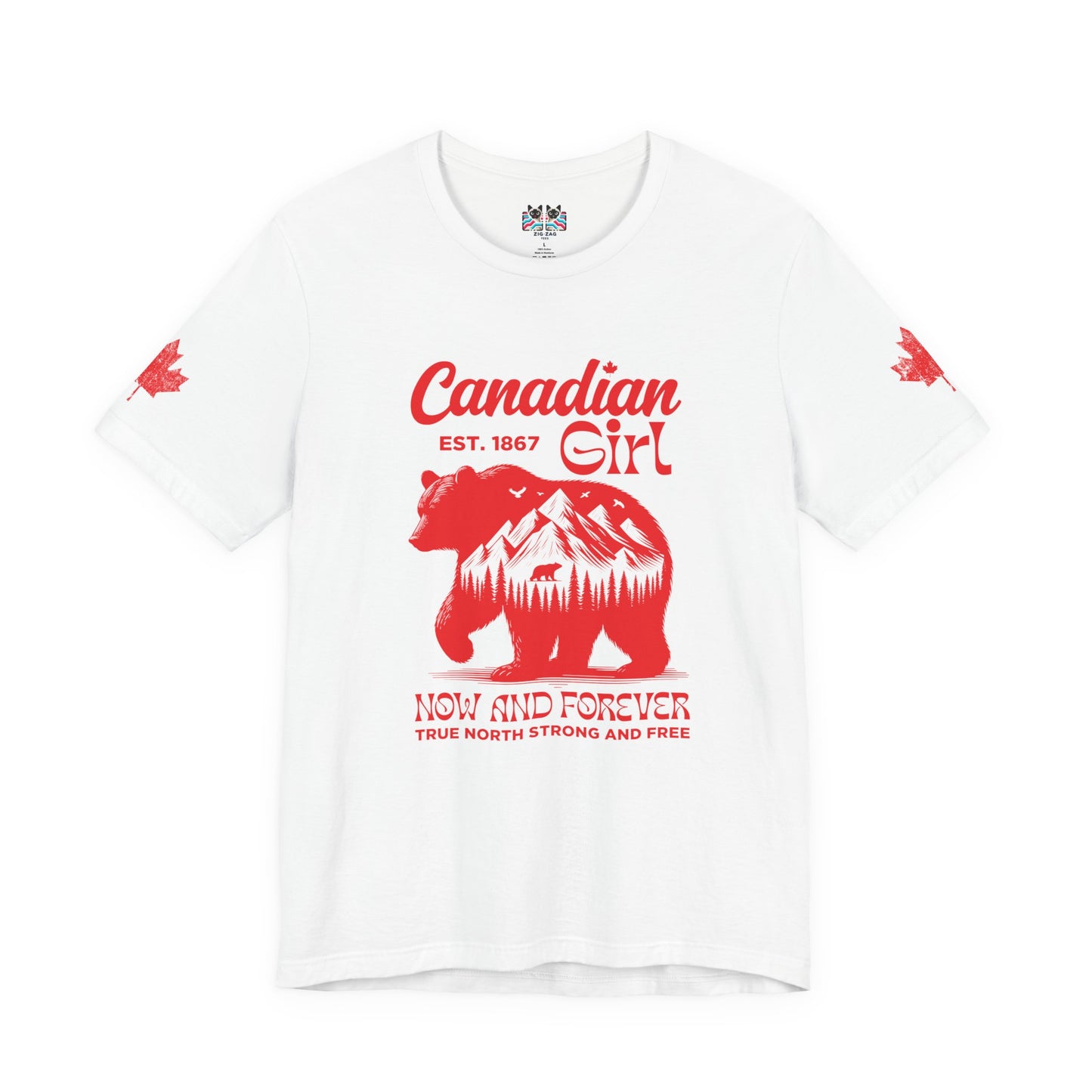 Canadian Girl Wilderness Bear T-Shirt